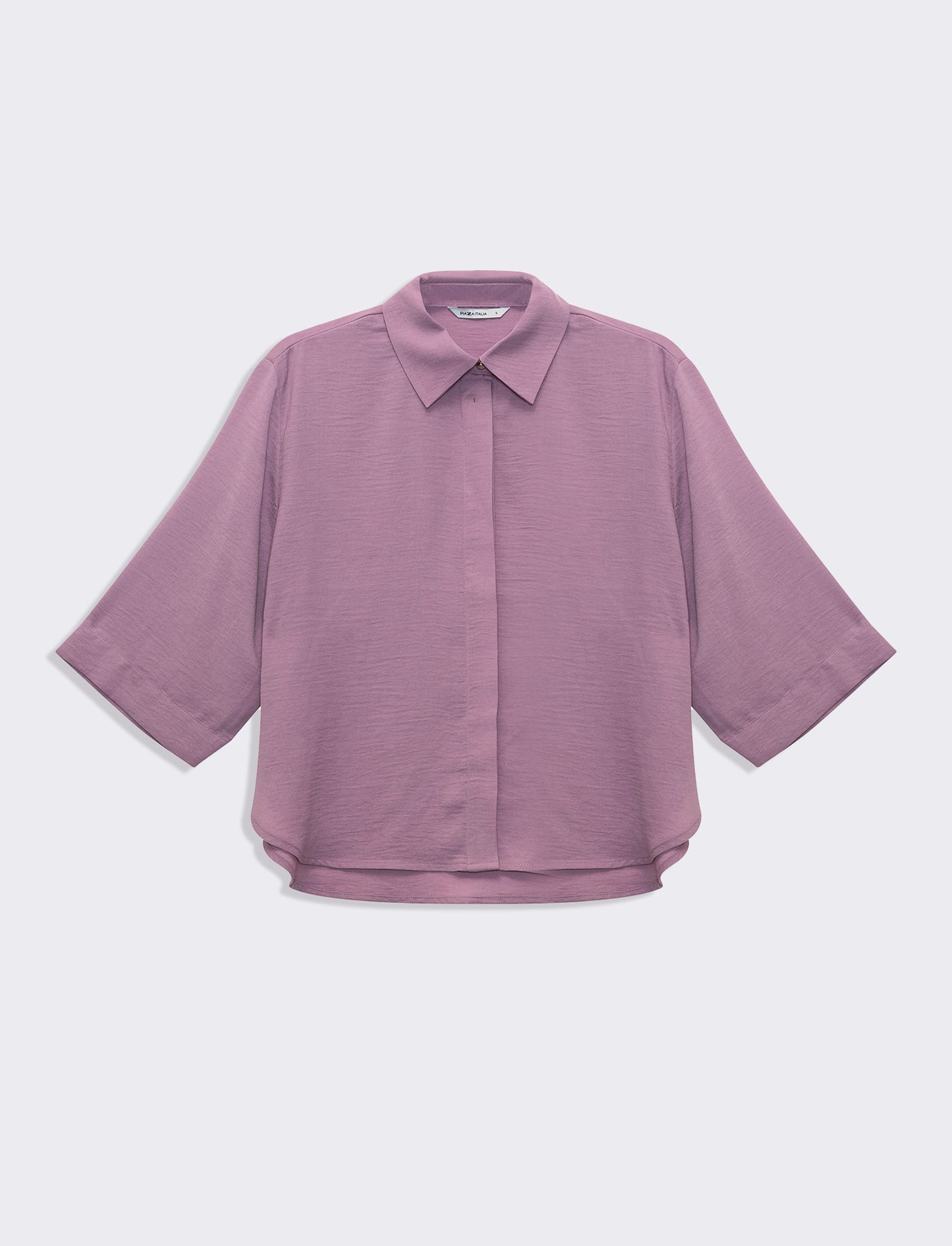 Woman's basic 3/4 sleeve shirt - Purple