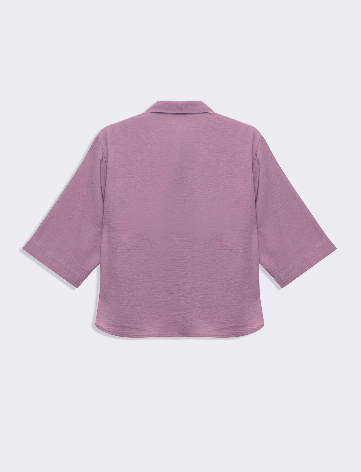 Woman's basic 3/4 sleeve shirt - Purple