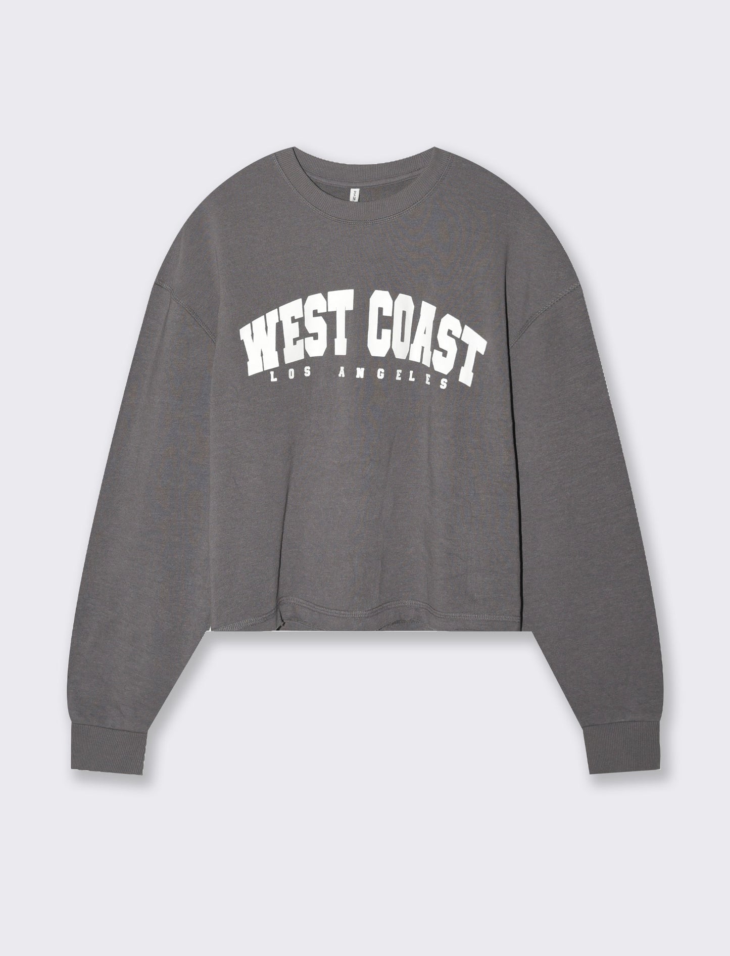Woman's long sleeve crew neck sweatshirt - Grey