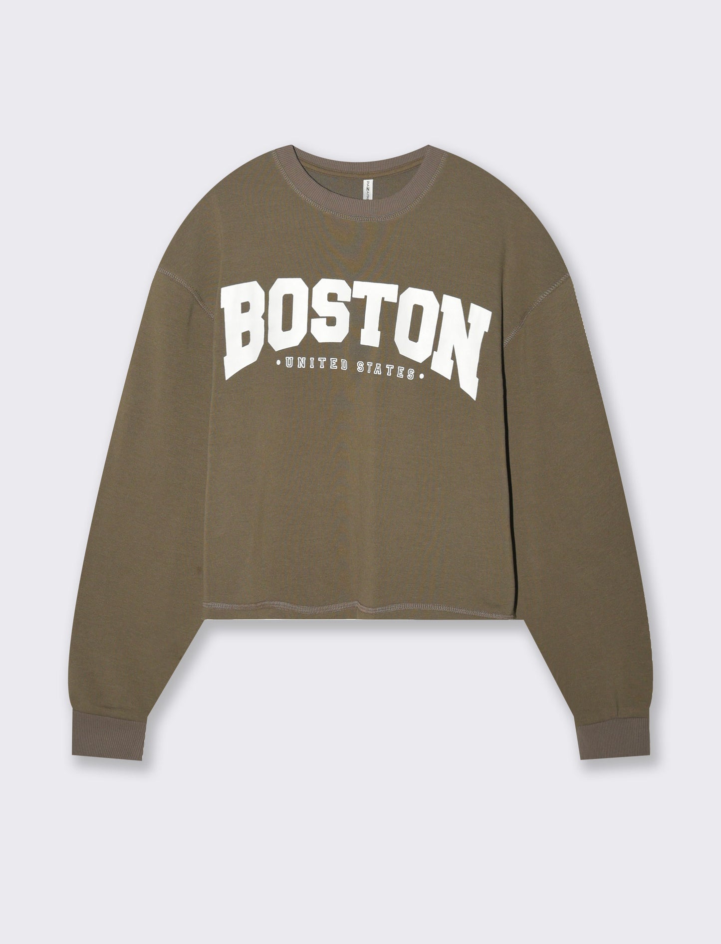 Woman's long sleeve crew neck sweatshirt - Green