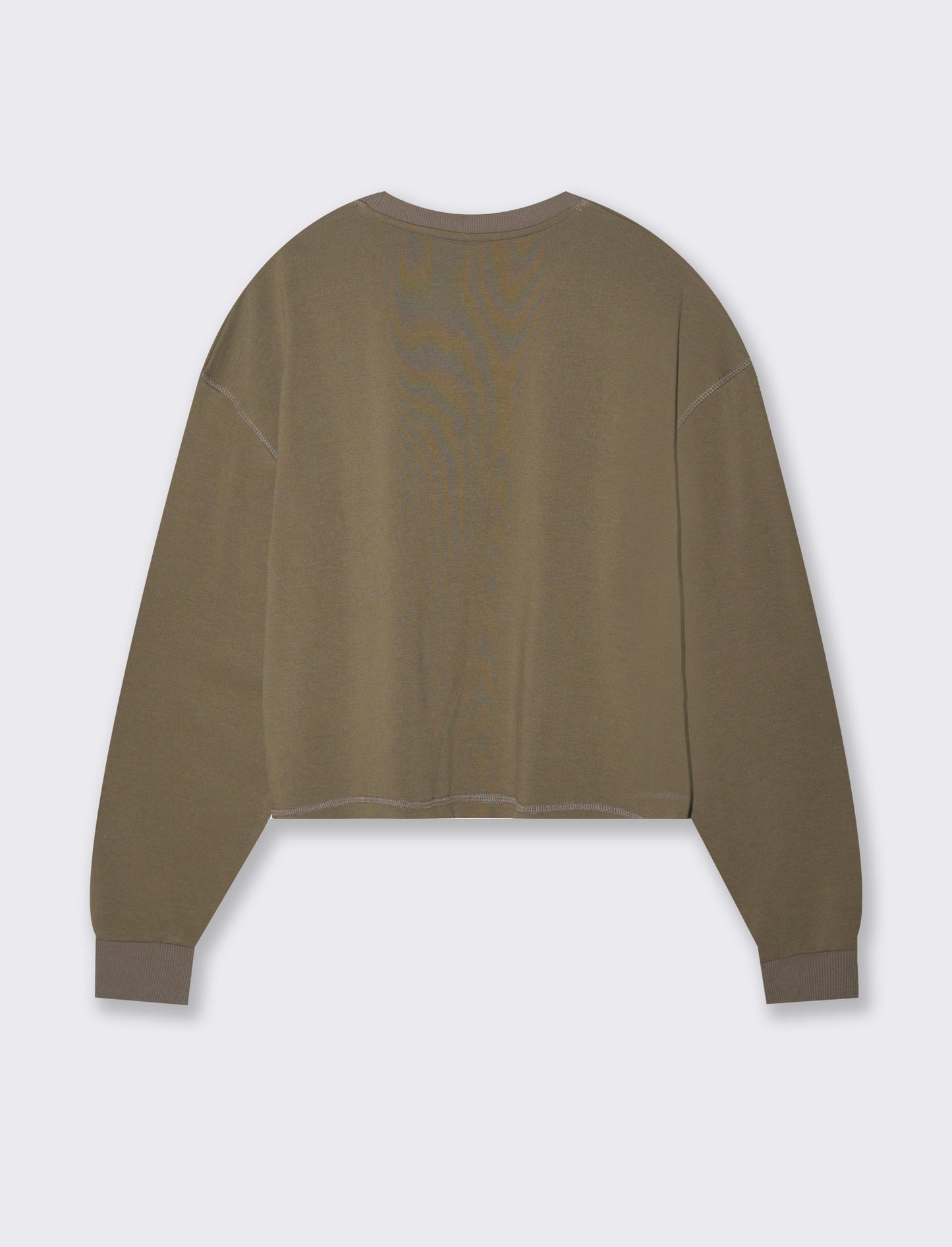 Woman's long sleeve crew neck sweatshirt - Green