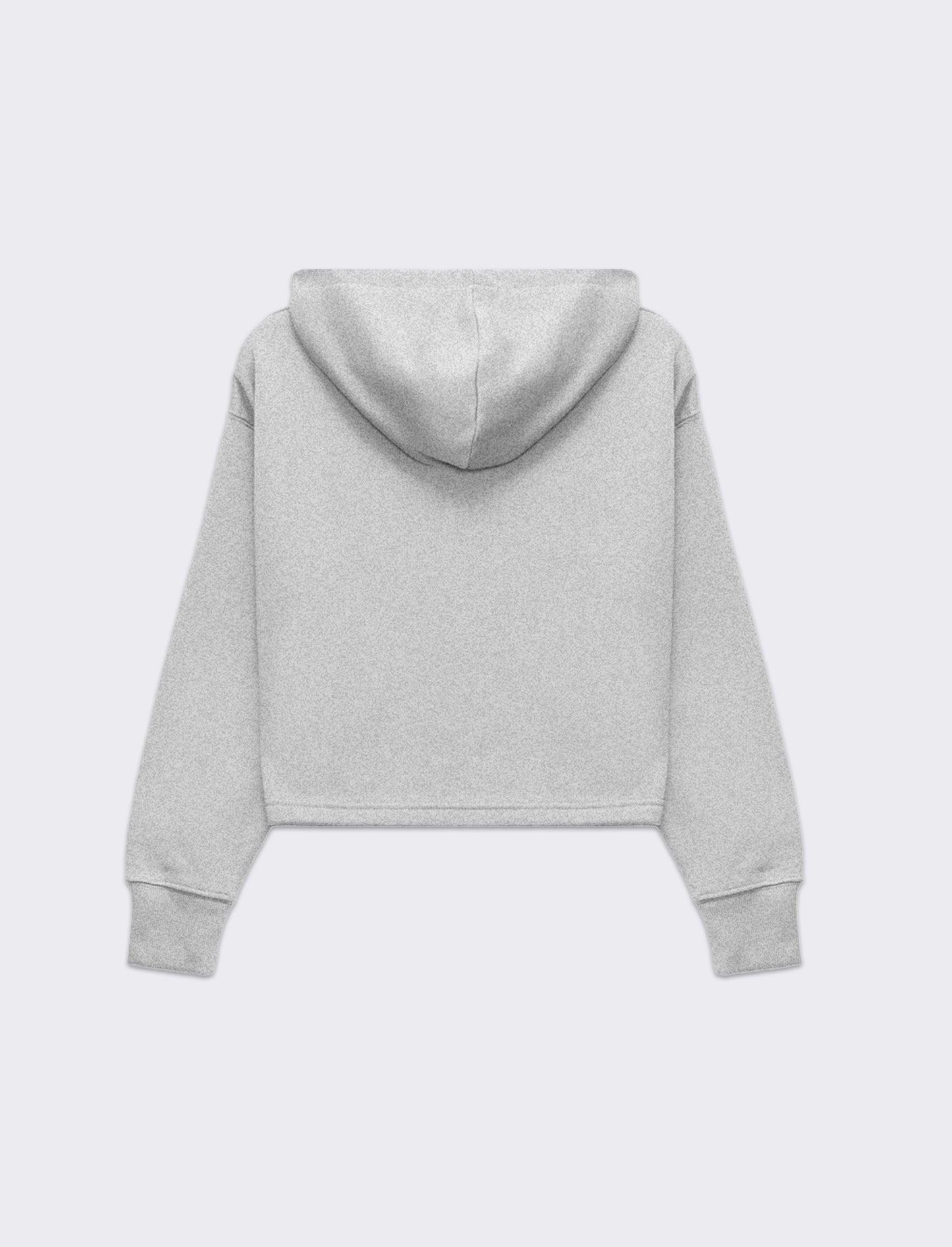 Woman's crop hoodie sweatshirt - Grey