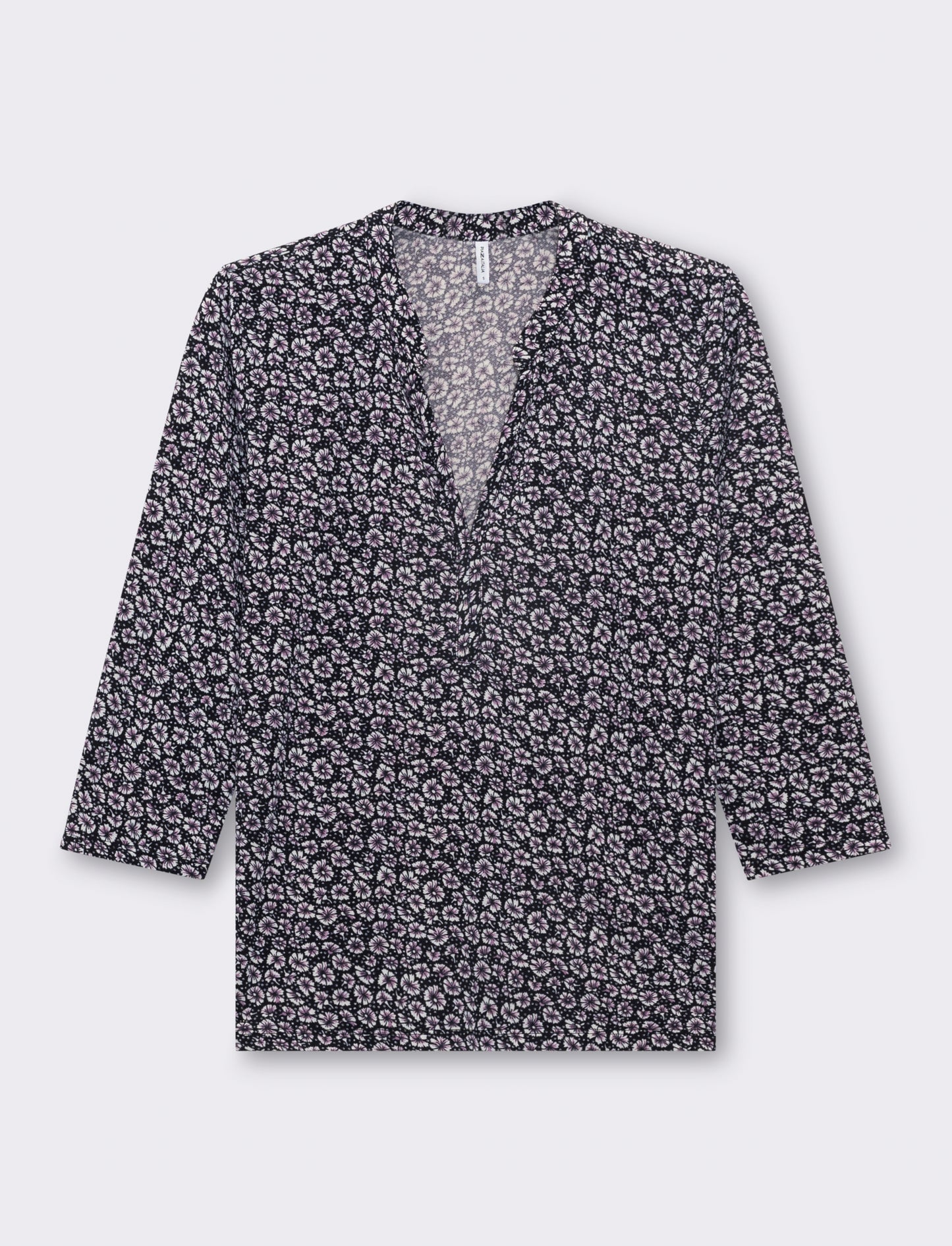 Woman's korean collar t-shirt for stylish comfort - 