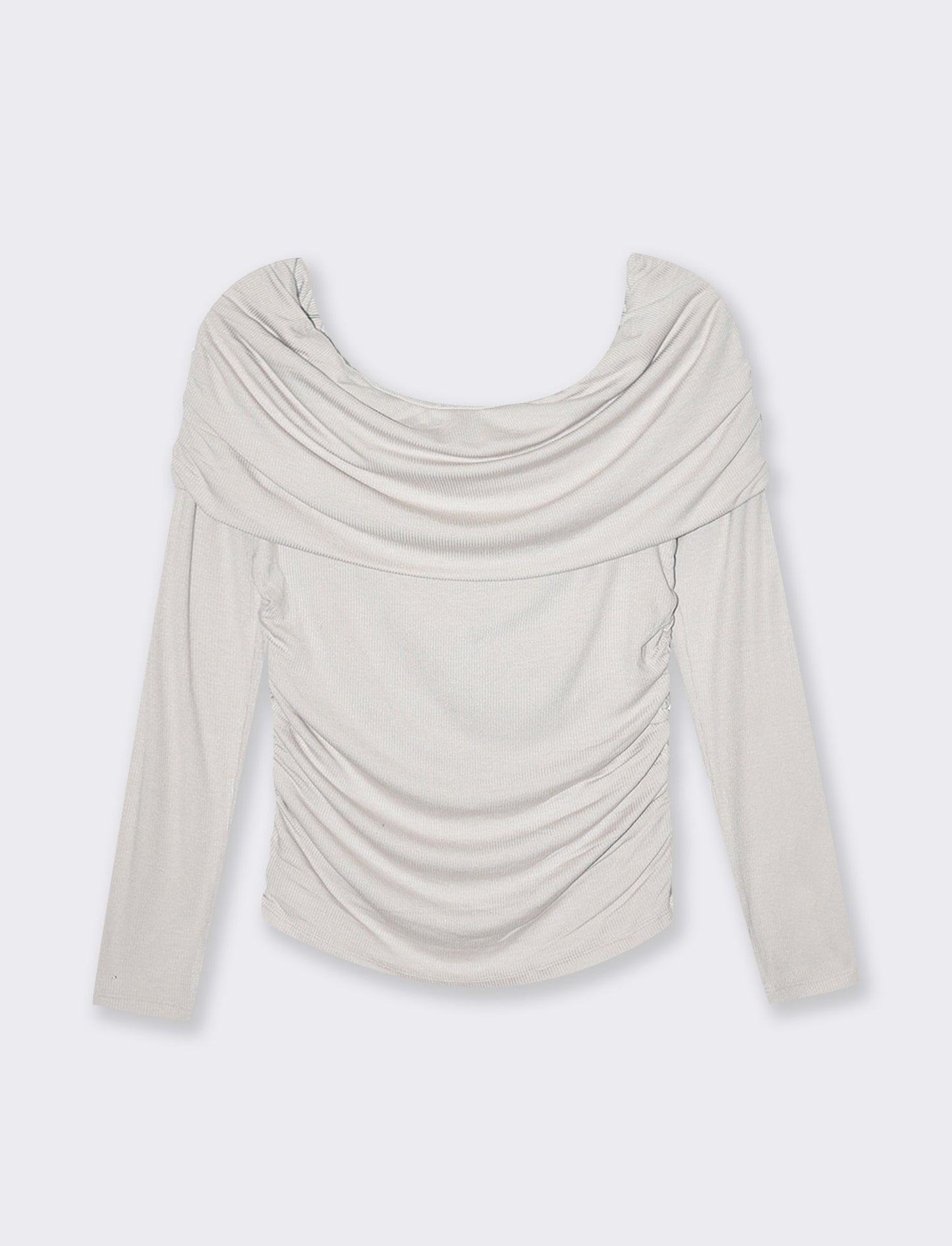 T-shirt off shoulder da donna - Sabbia