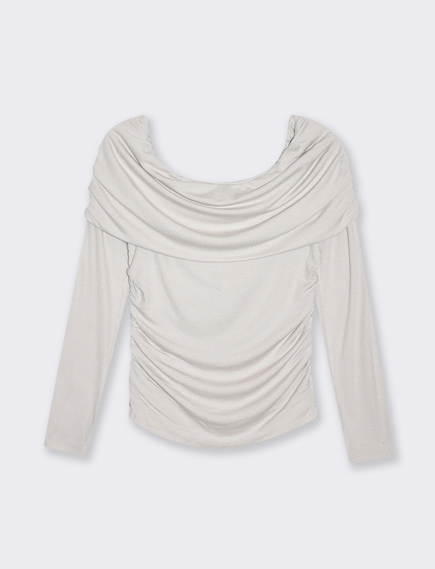 T-shirt off shoulder da donna - Sabbia