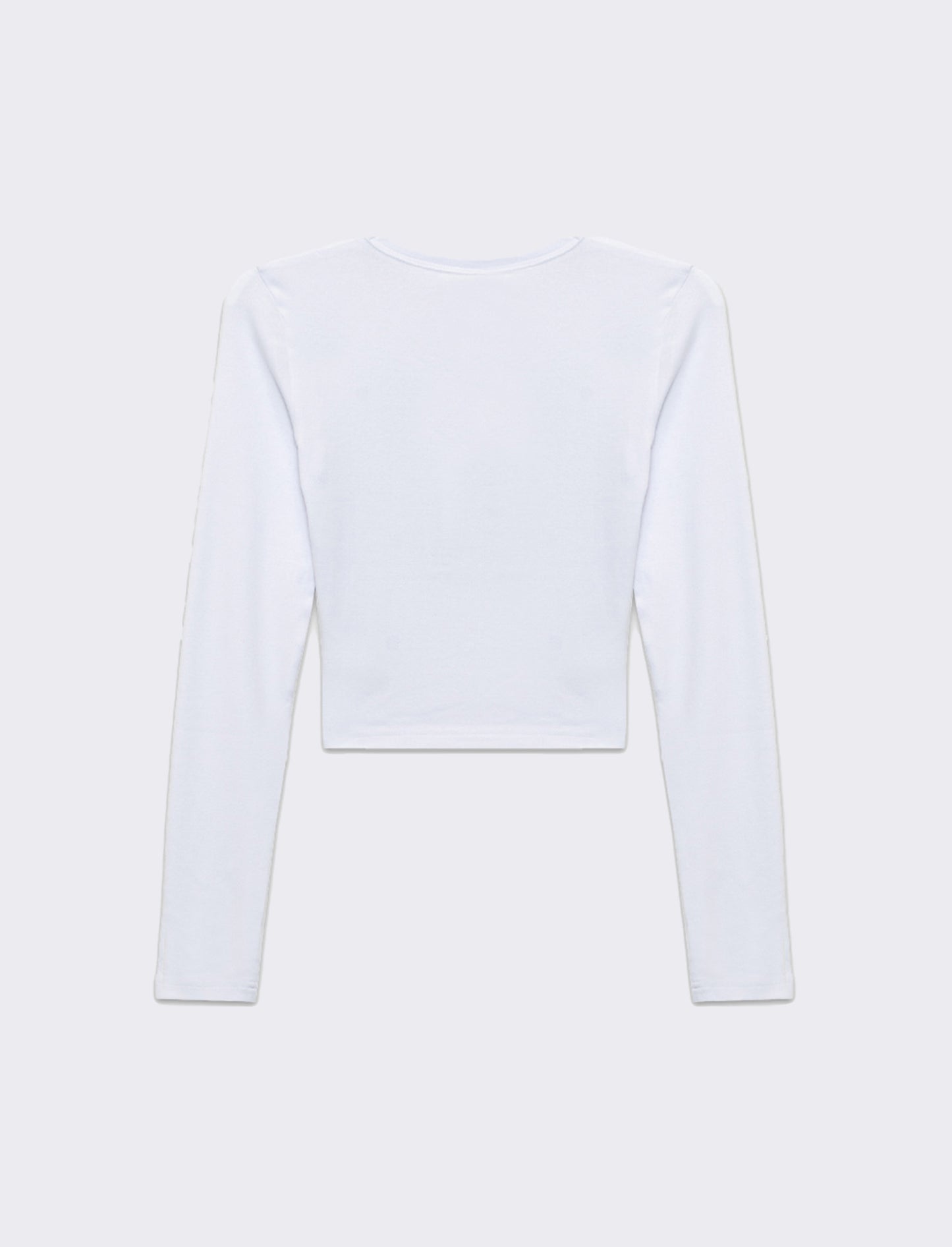 T-shirt crop manica lunga da donna - var 2