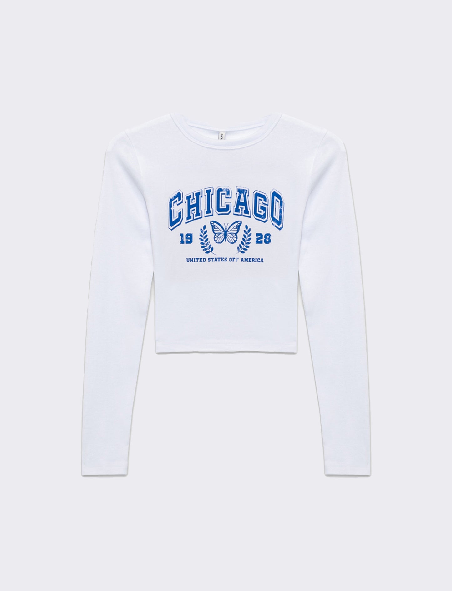 T-shirt crop manica lunga da donna - var 3
