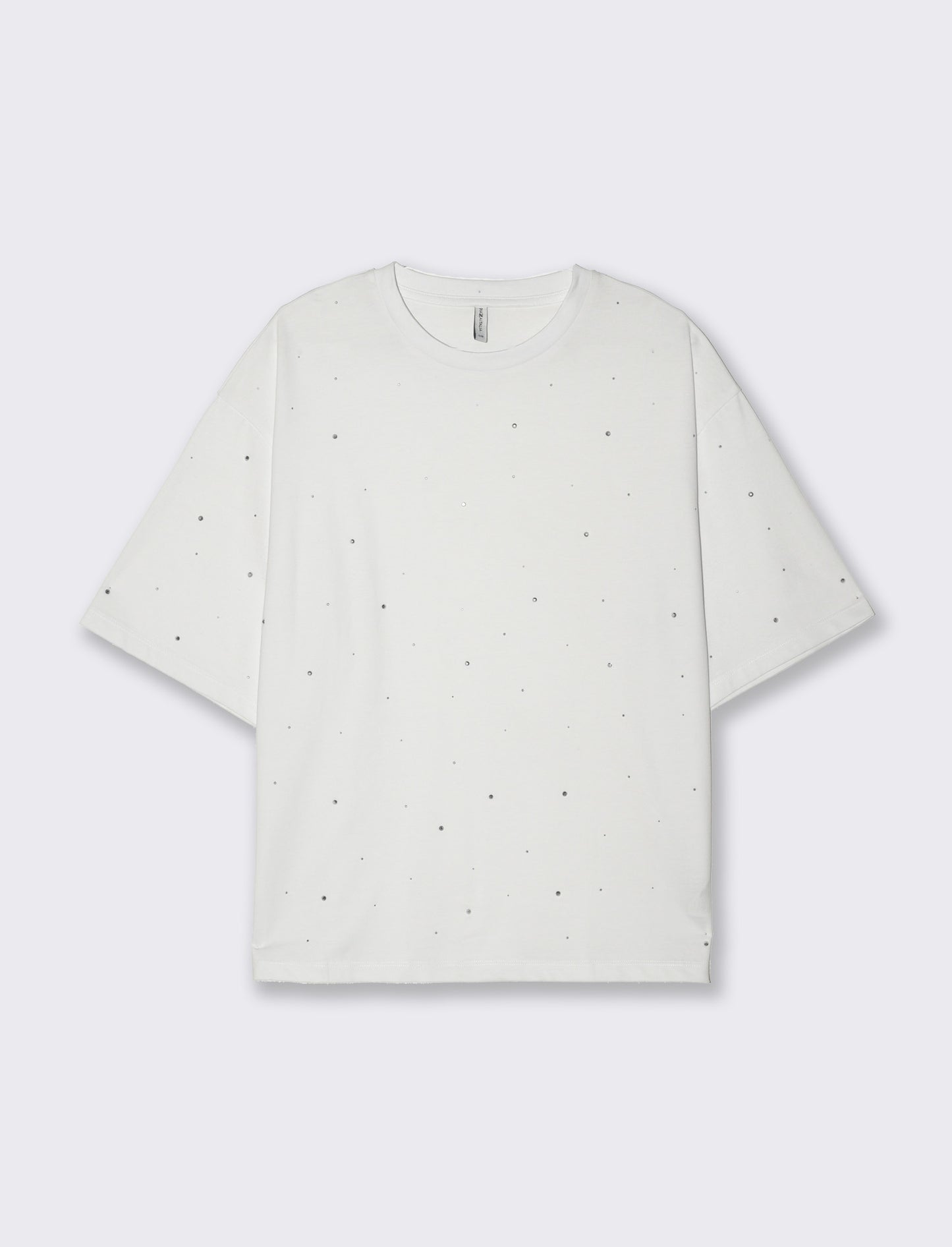 T-shirt con applicazioni da donna - Bianco