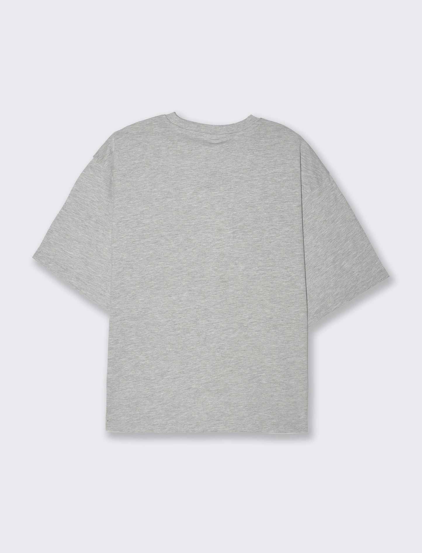 T-shirt con applicazioni da donna - Grigio chiaro