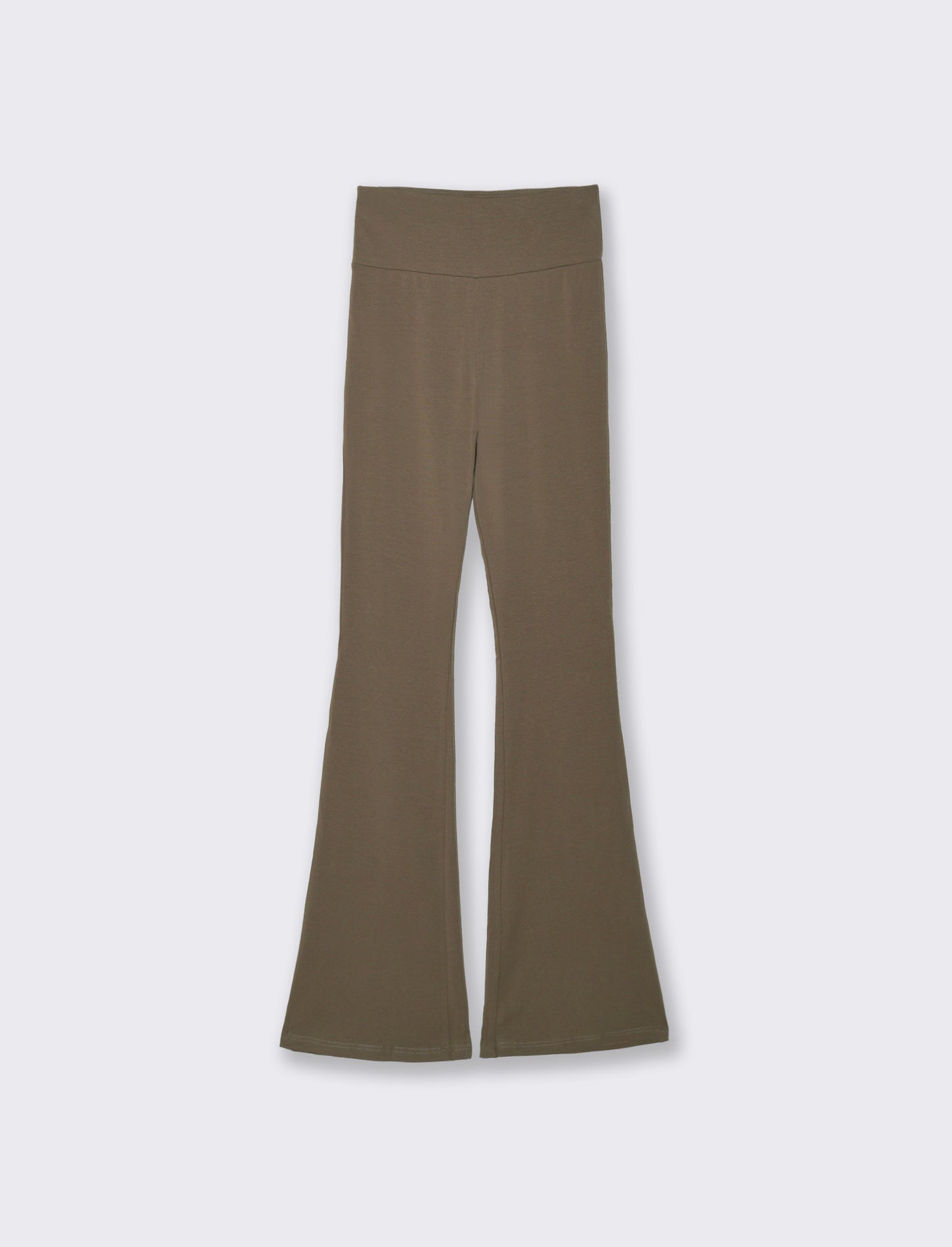 Legging basico flare da donna - Verde salvia