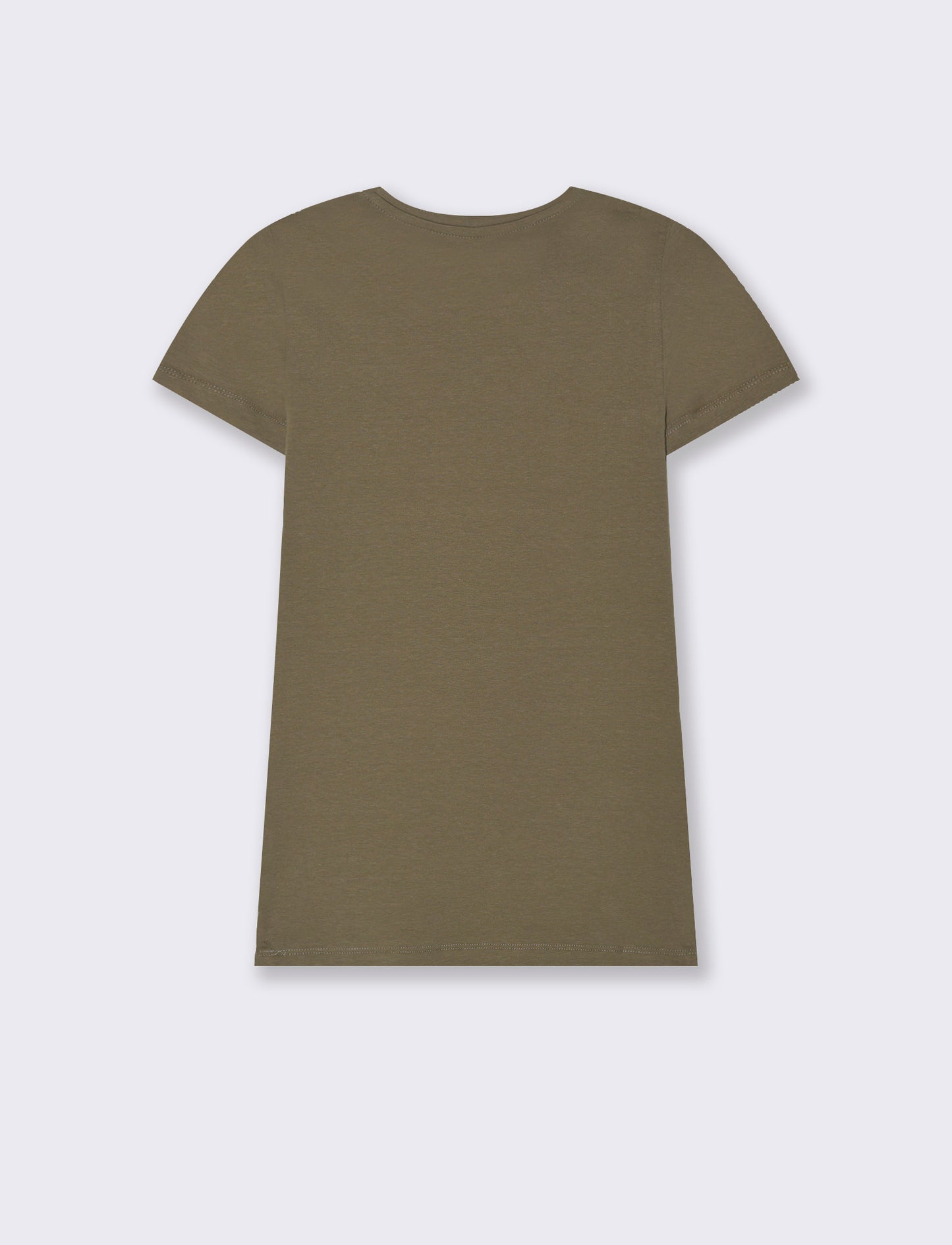 T-shirt basica da donna - Verde salvia