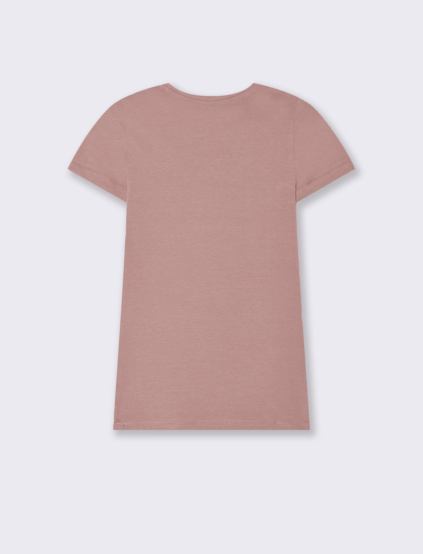 T-shirt basica da donna - Rosa antico