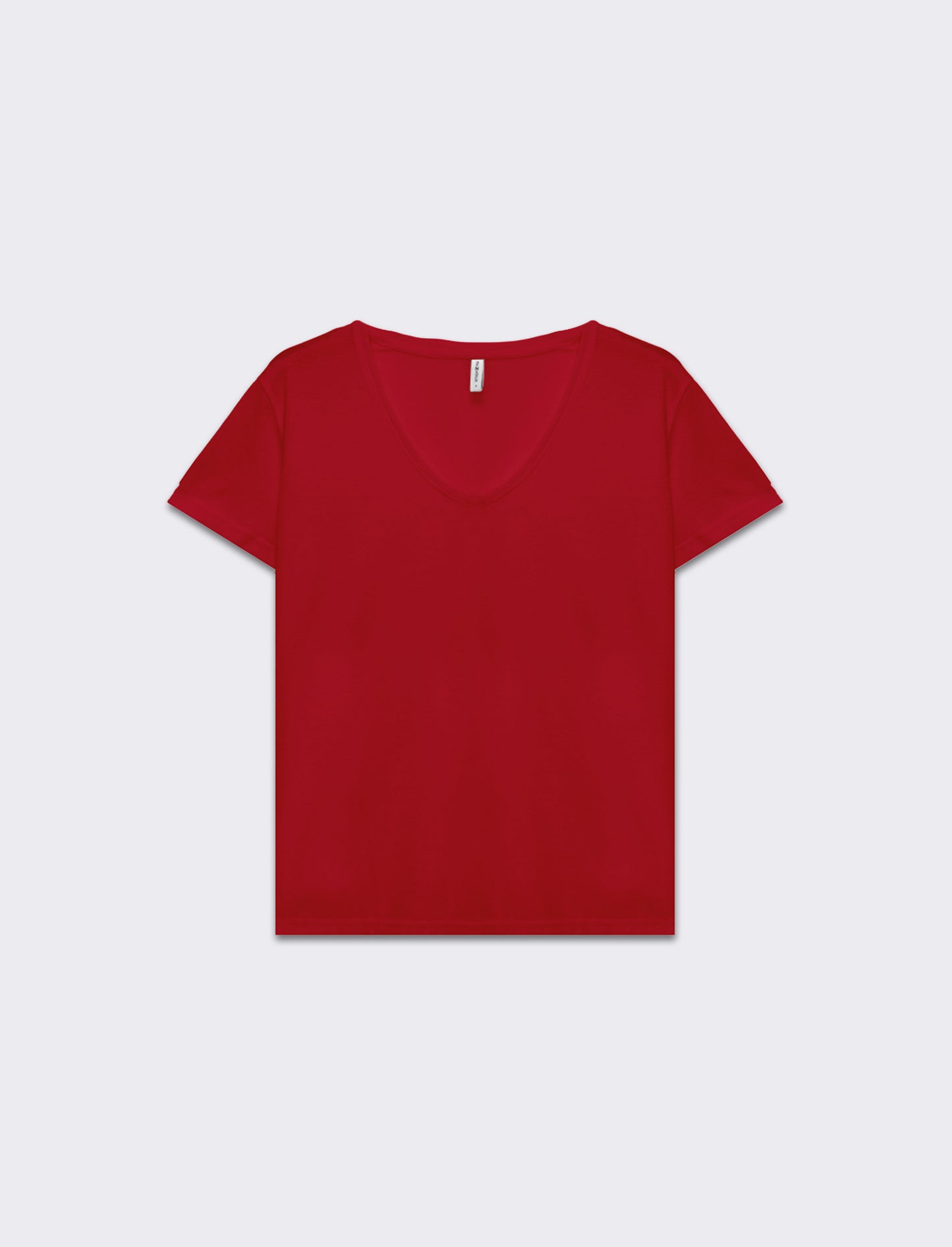 Woman's v-neck t-shirt for men and women - Red