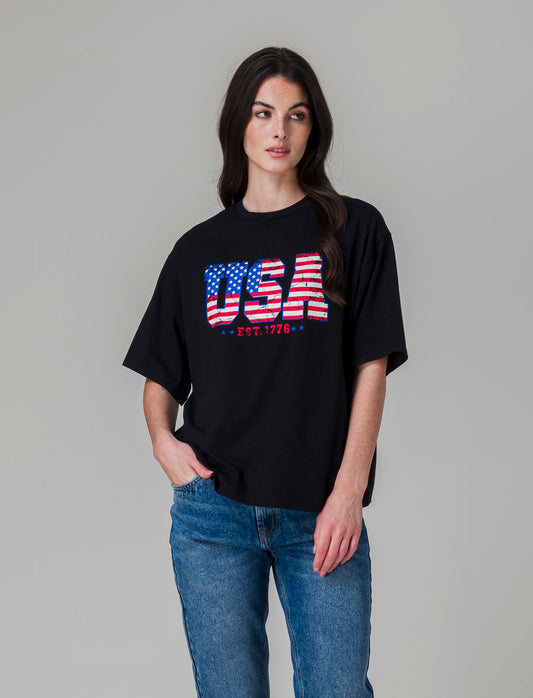 T-shirt stampata da donna - var 2