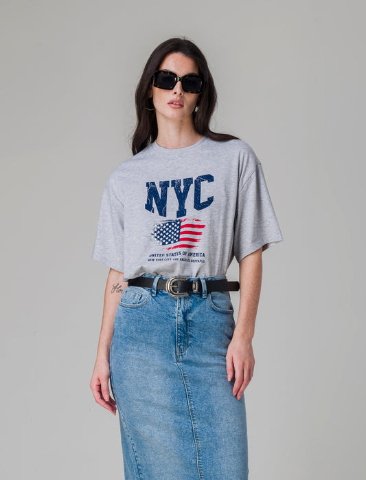 T-shirt stampata da donna - var 3