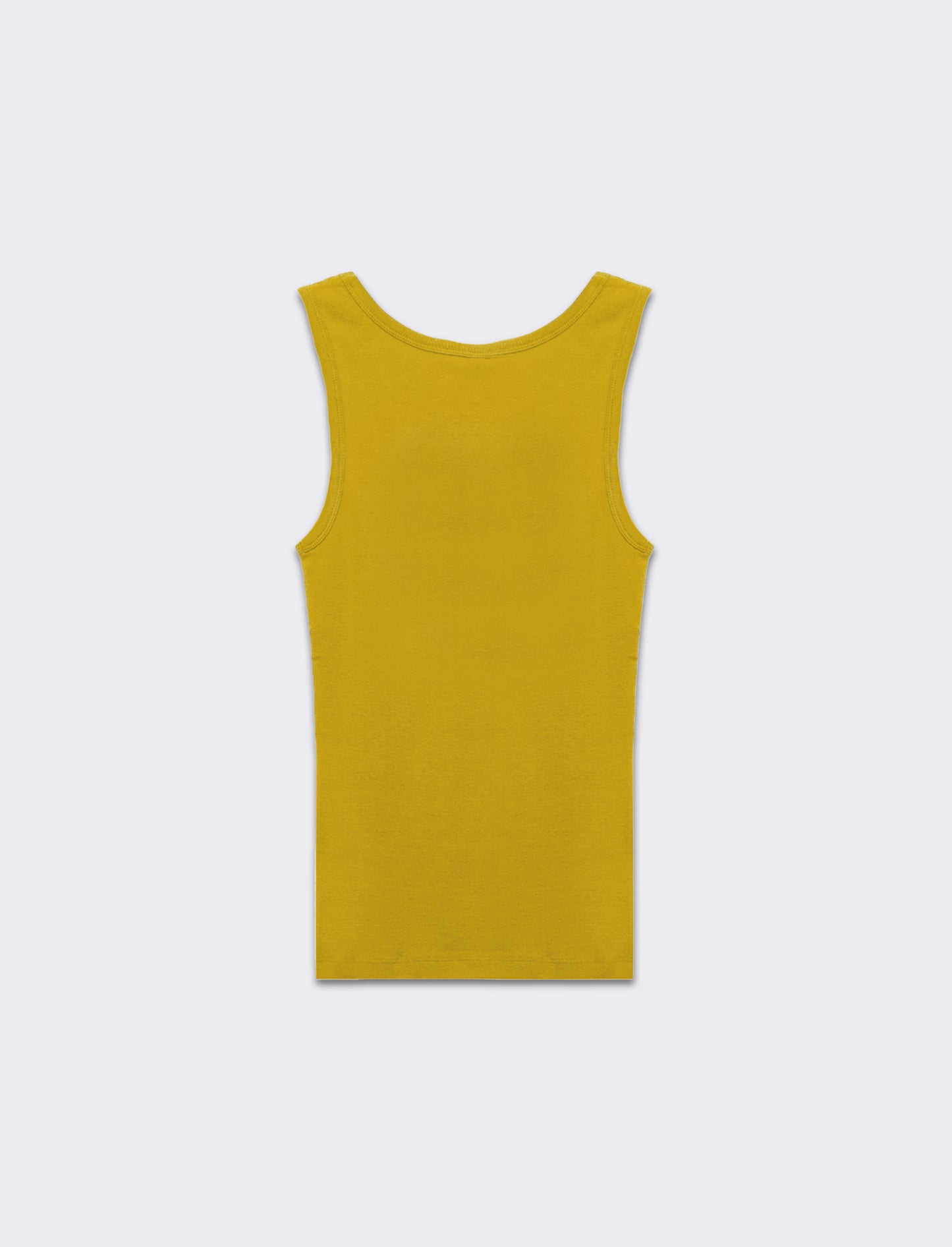 Top canottiera basico da donna - Giallo