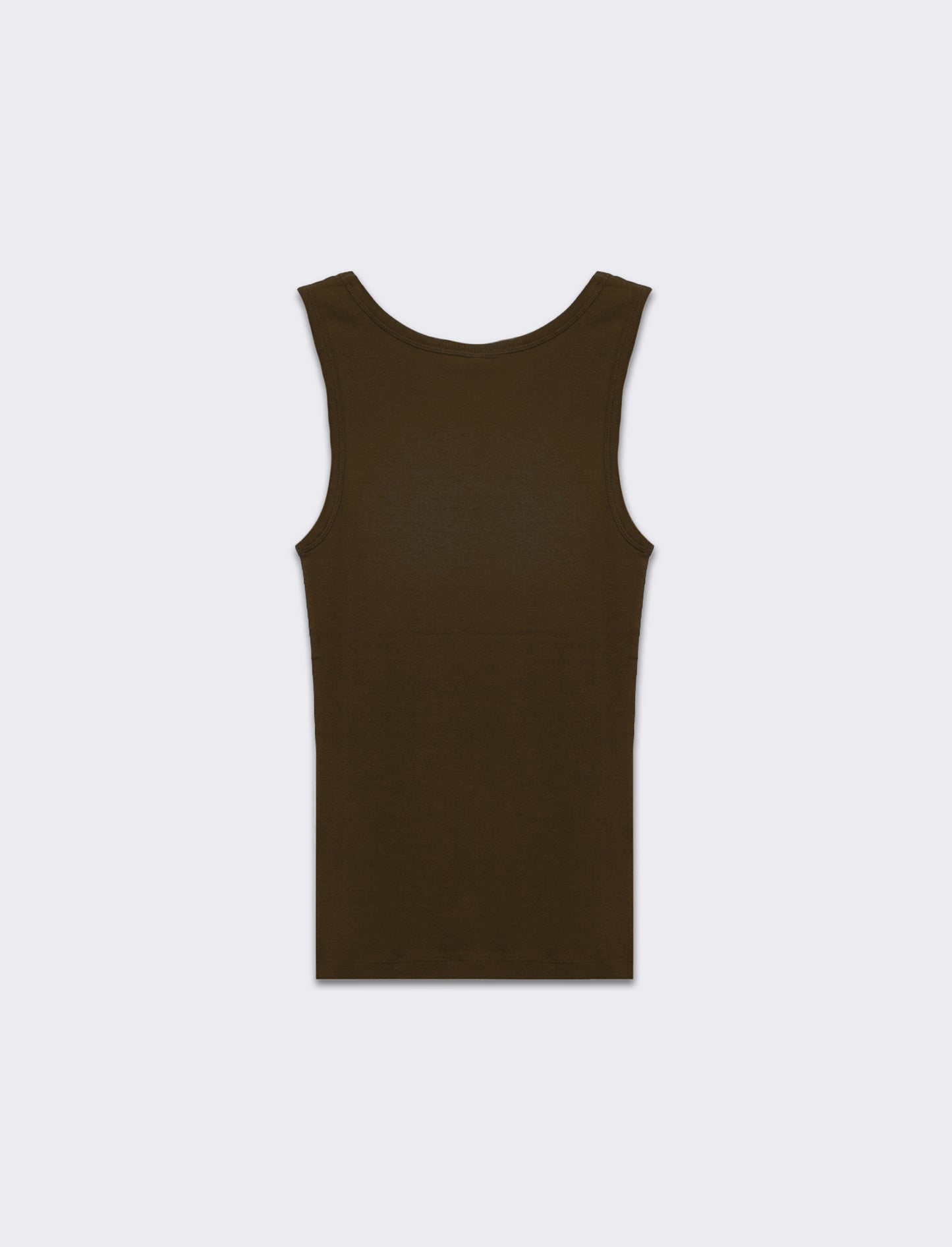 Top canottiera basico da donna - Marrone tabacco