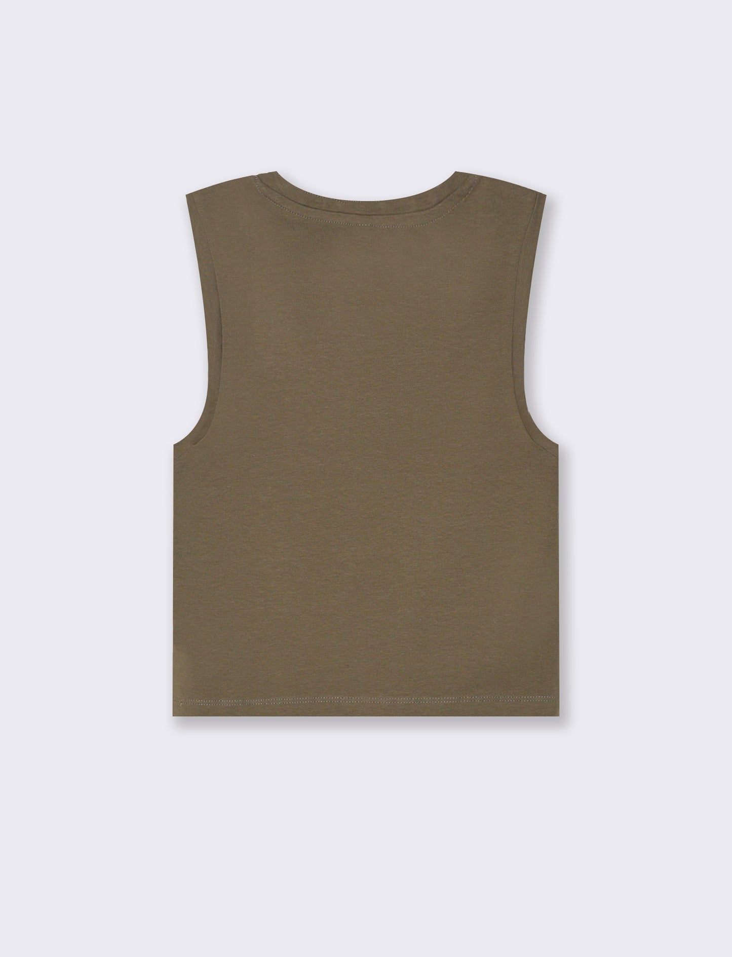Top canottiera crop da donna - Verde salvia
