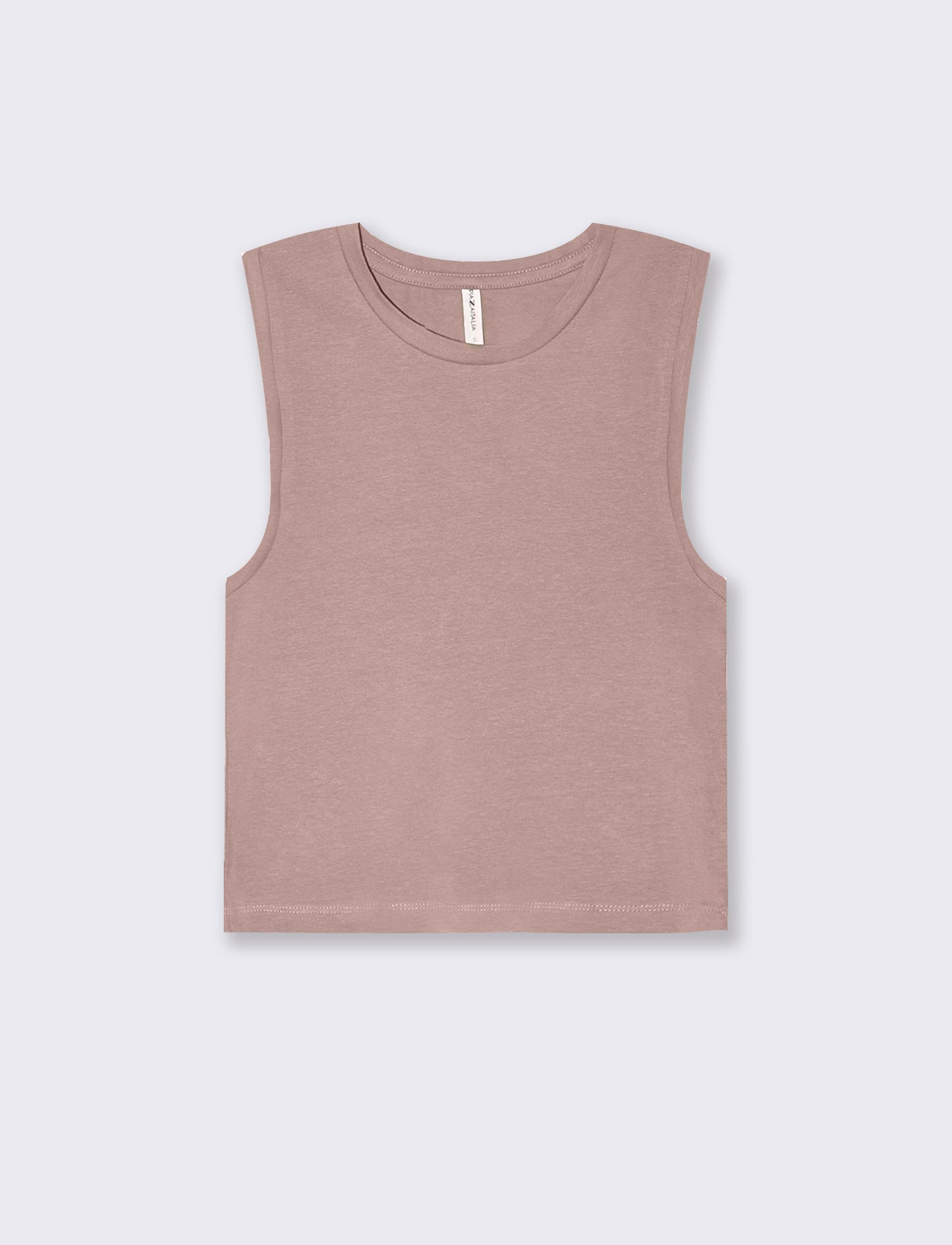 Top canottiera crop da donna - Rosa antico