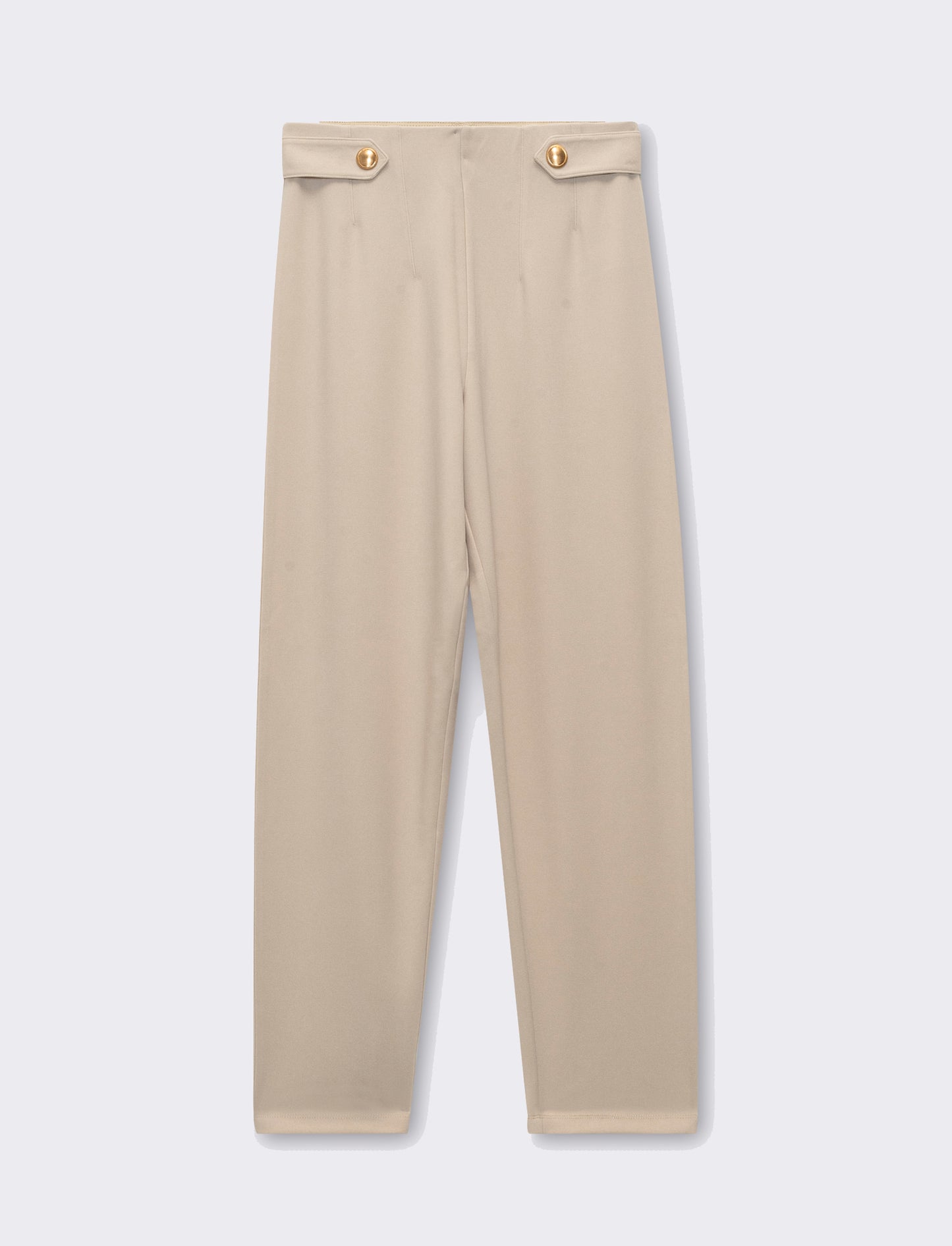 Woman's scuba fabric pants for ultimate comfort - Beige