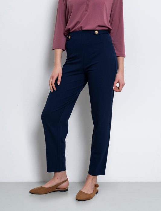 Woman's scuba fabric pants for ultimate comfort - Blue