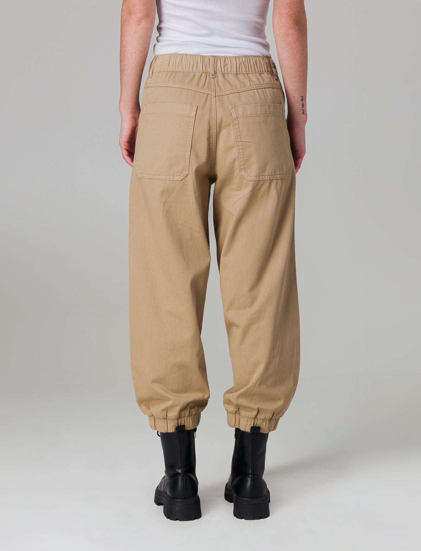 Pantalone a palloncino da donna - Beige fieno