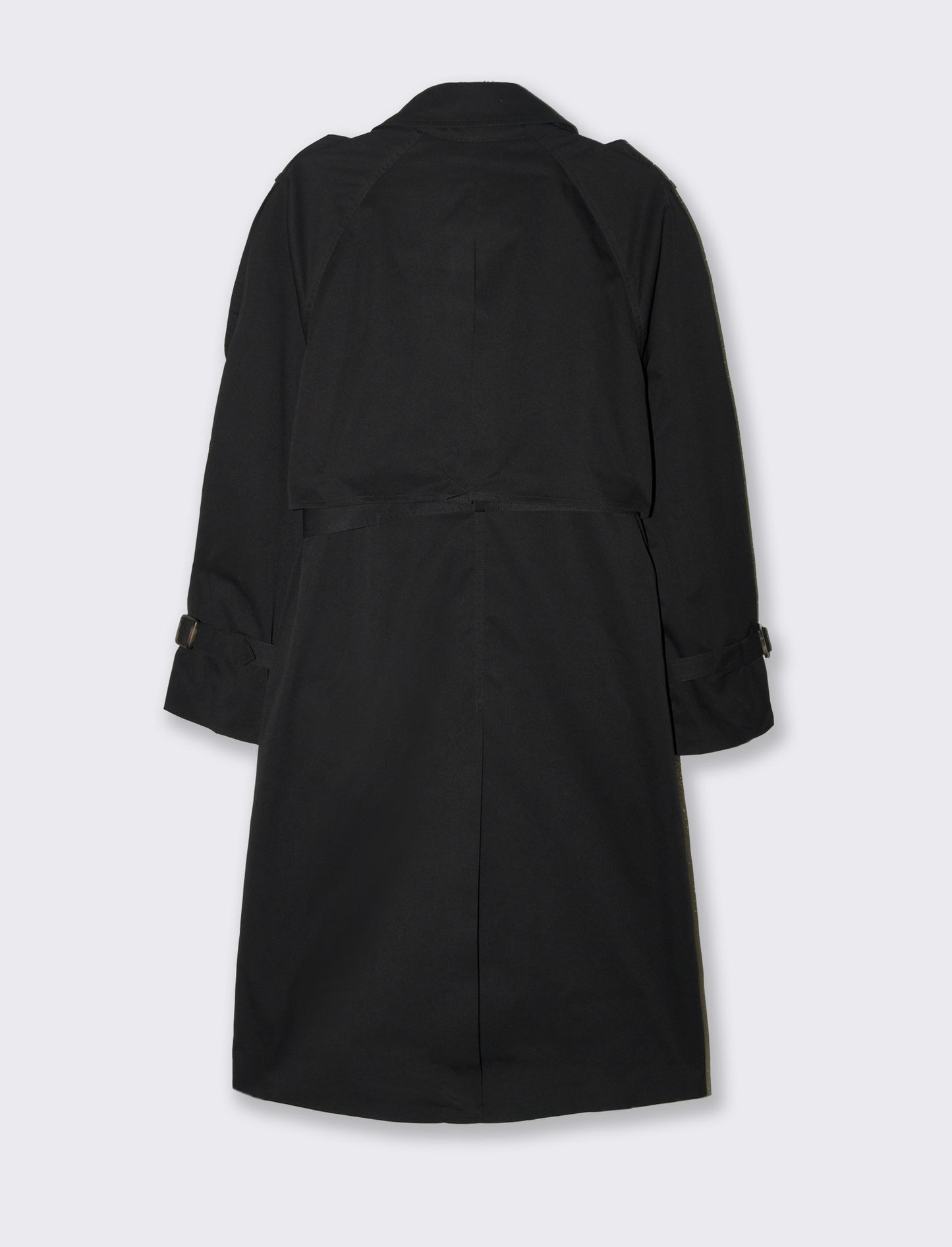 Trench doppio petto da donna - Nero