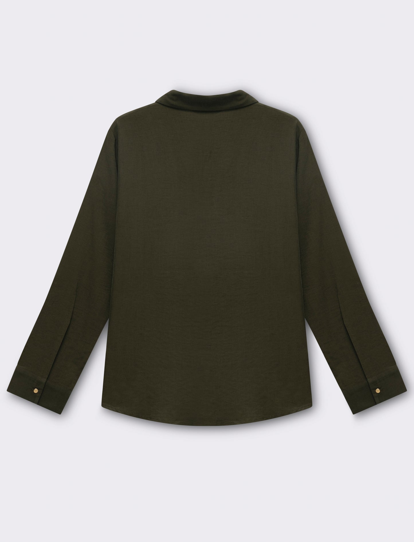 Woman's basic shirt with chest pockets - Green