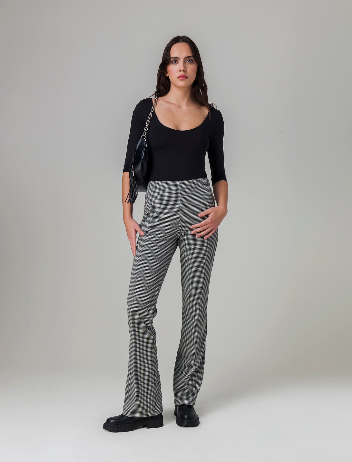 Body mezzamanica da donna - Nero