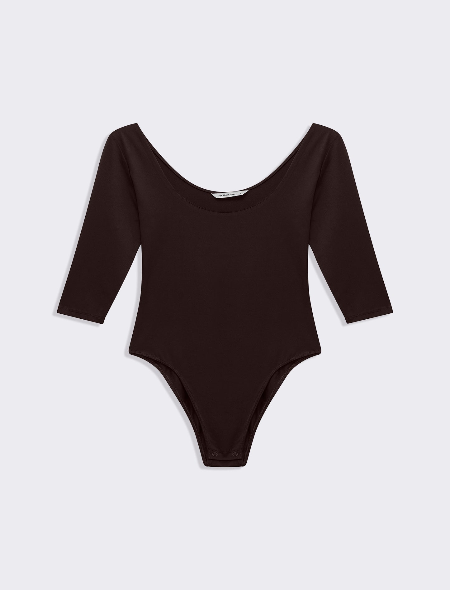 Body mezzamanica da donna - Marrone
