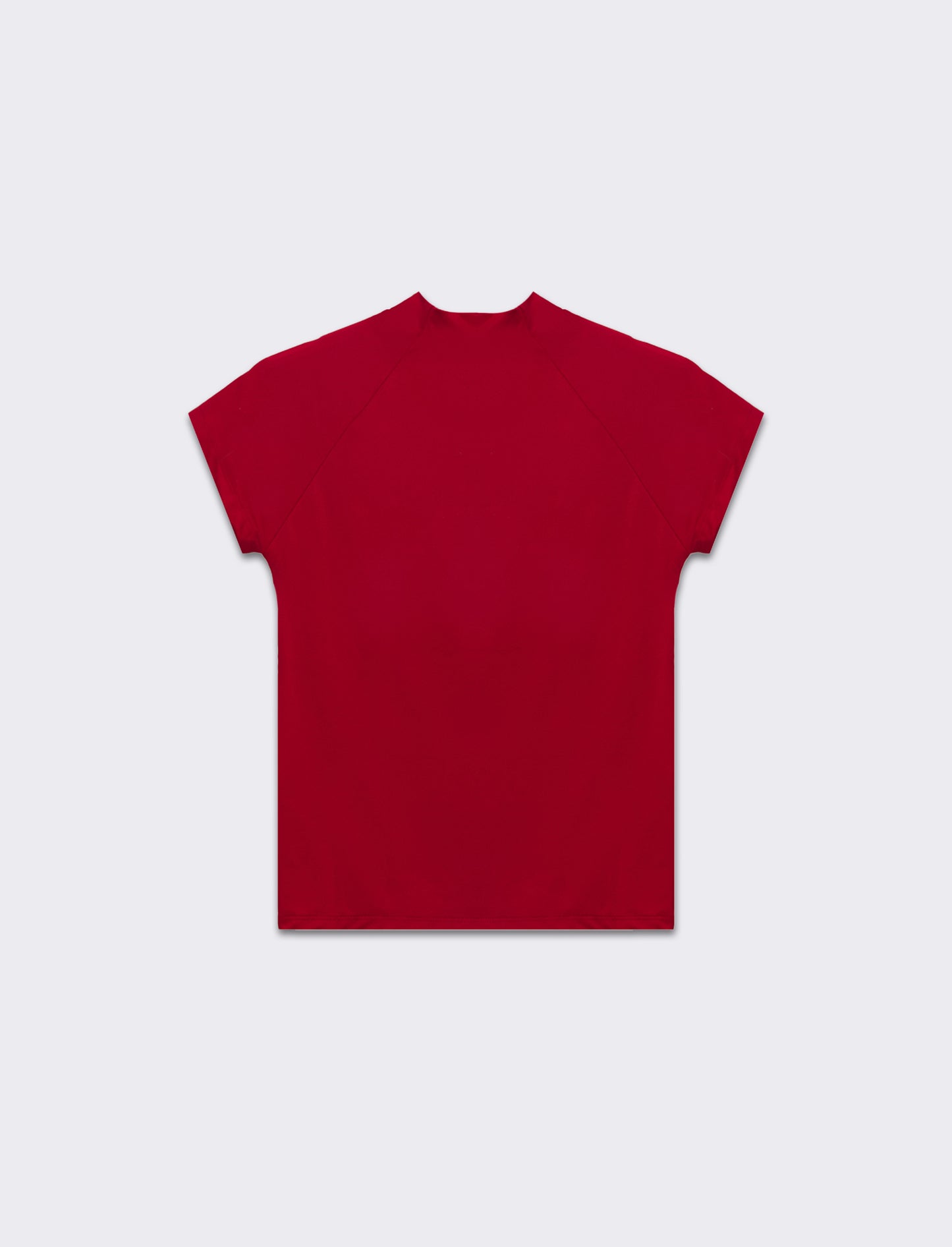 T-shirt mezzo collo da donna - Rosso