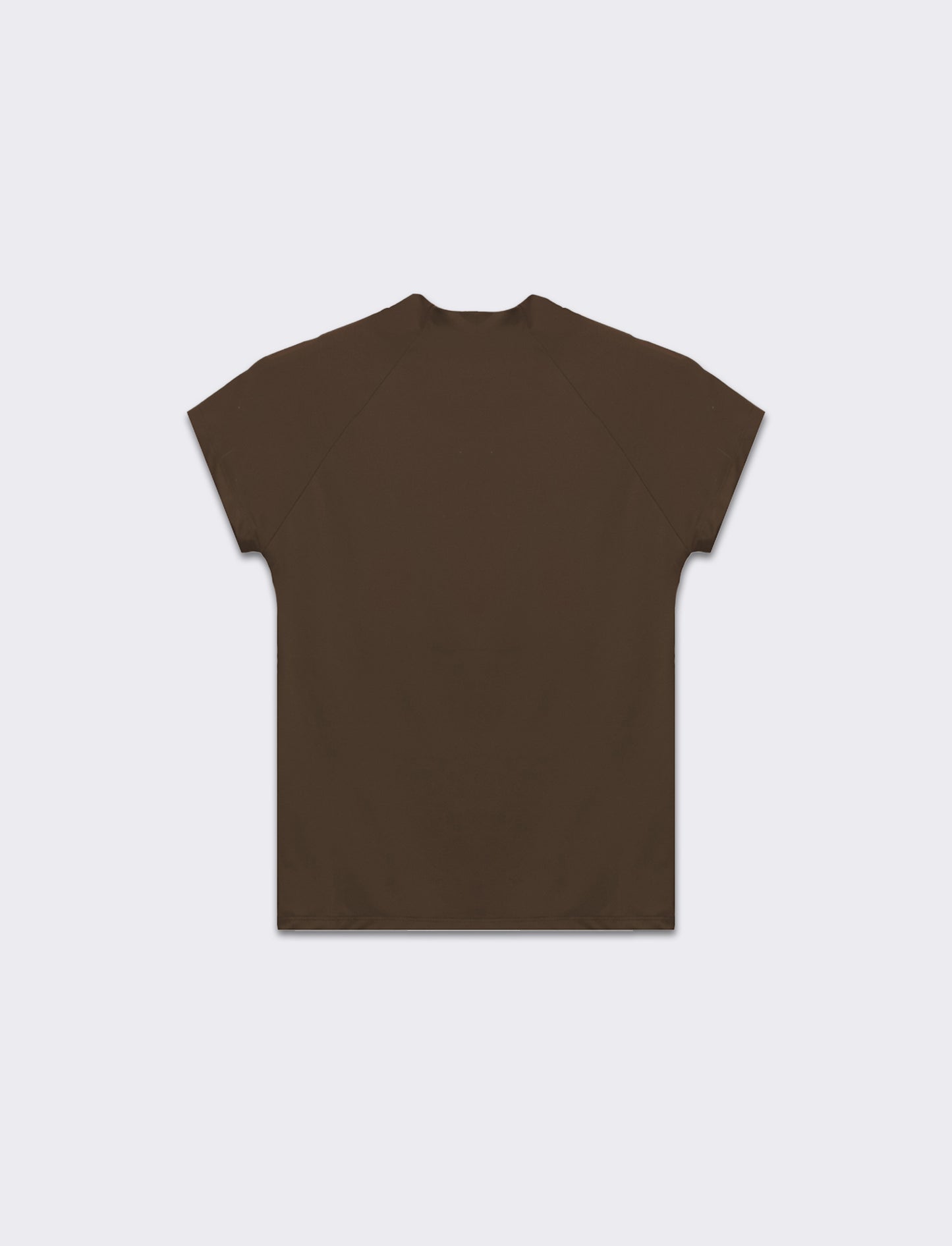 T-shirt mezzo collo da donna - Marrone tabacco