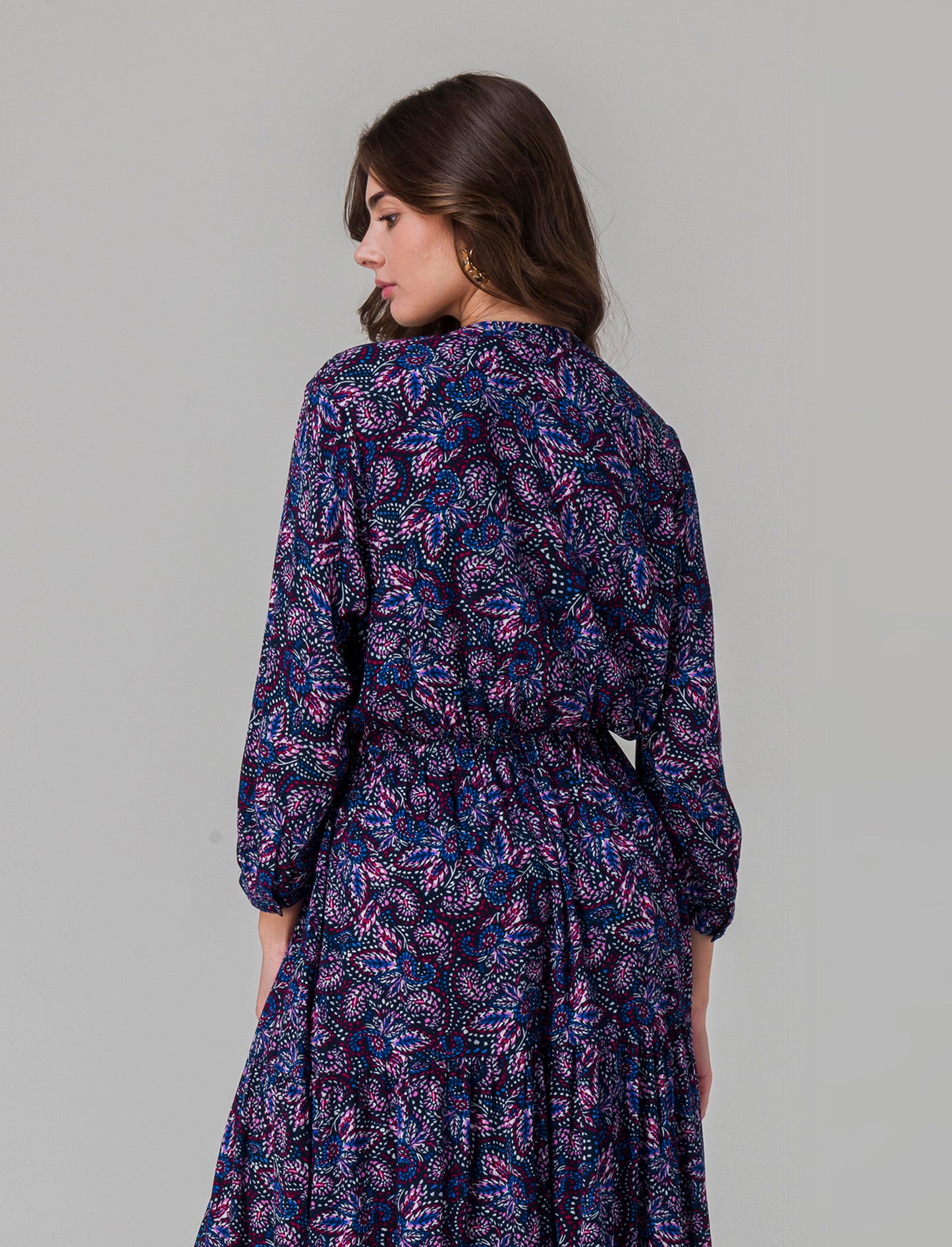 Vestito lungo con cintura da donna - var 1