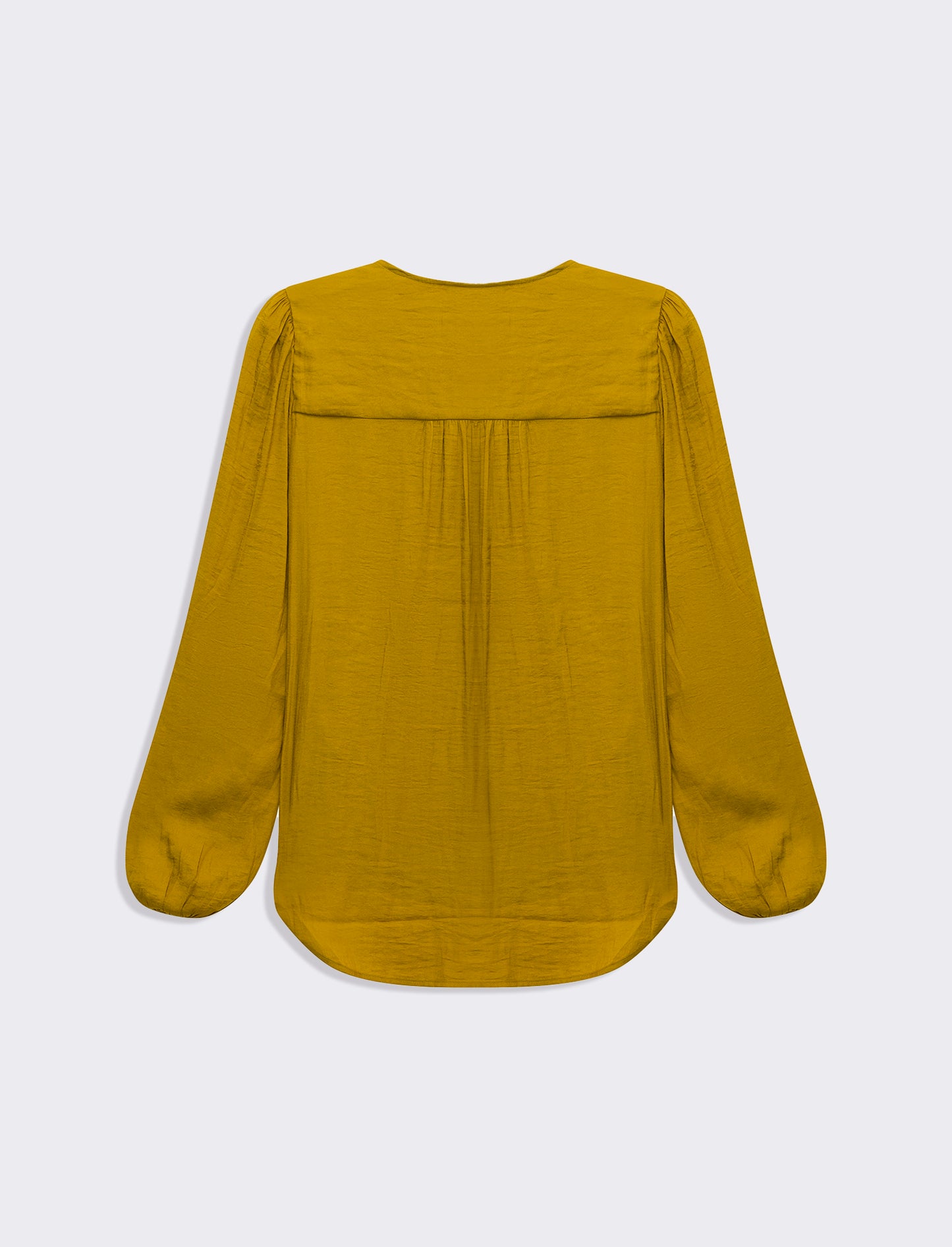 Woman's long sleeve cascading cardigan - Yellow