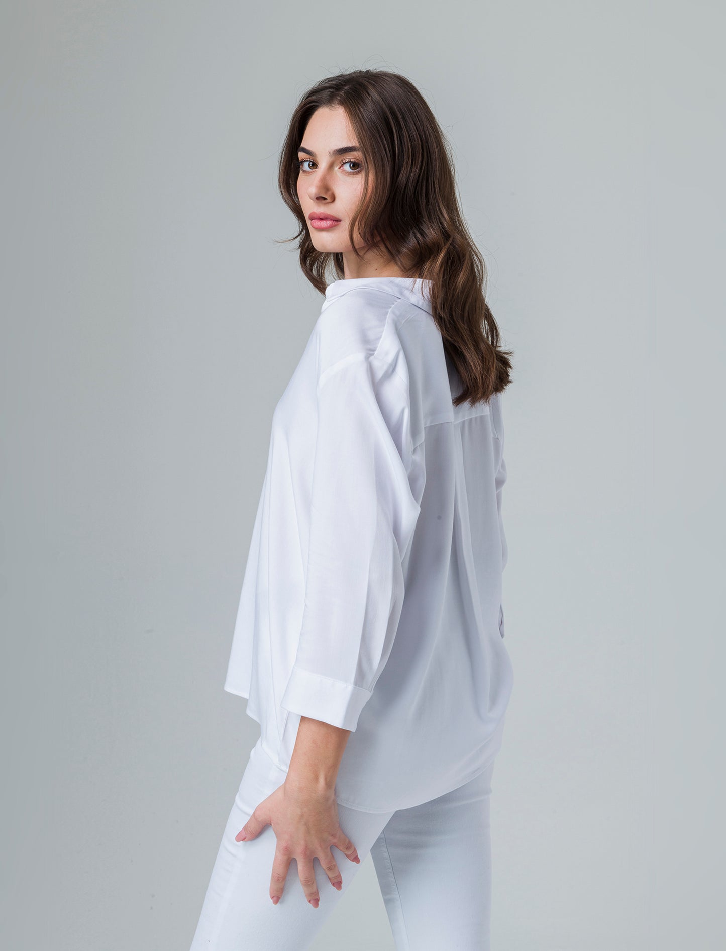 Casacca manica lunga da donna - Bianco