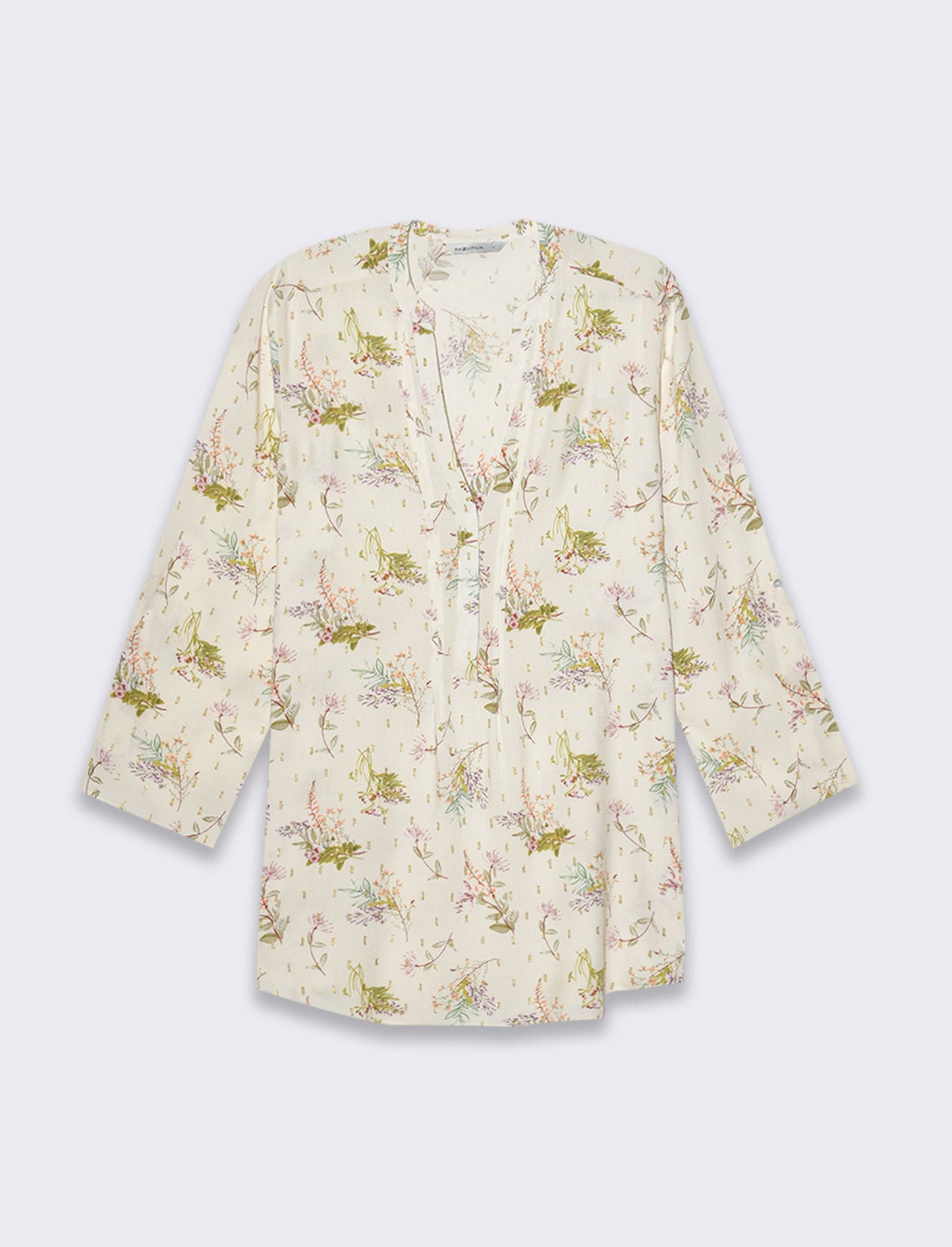 Woman's printed long sleeve cardigan - 