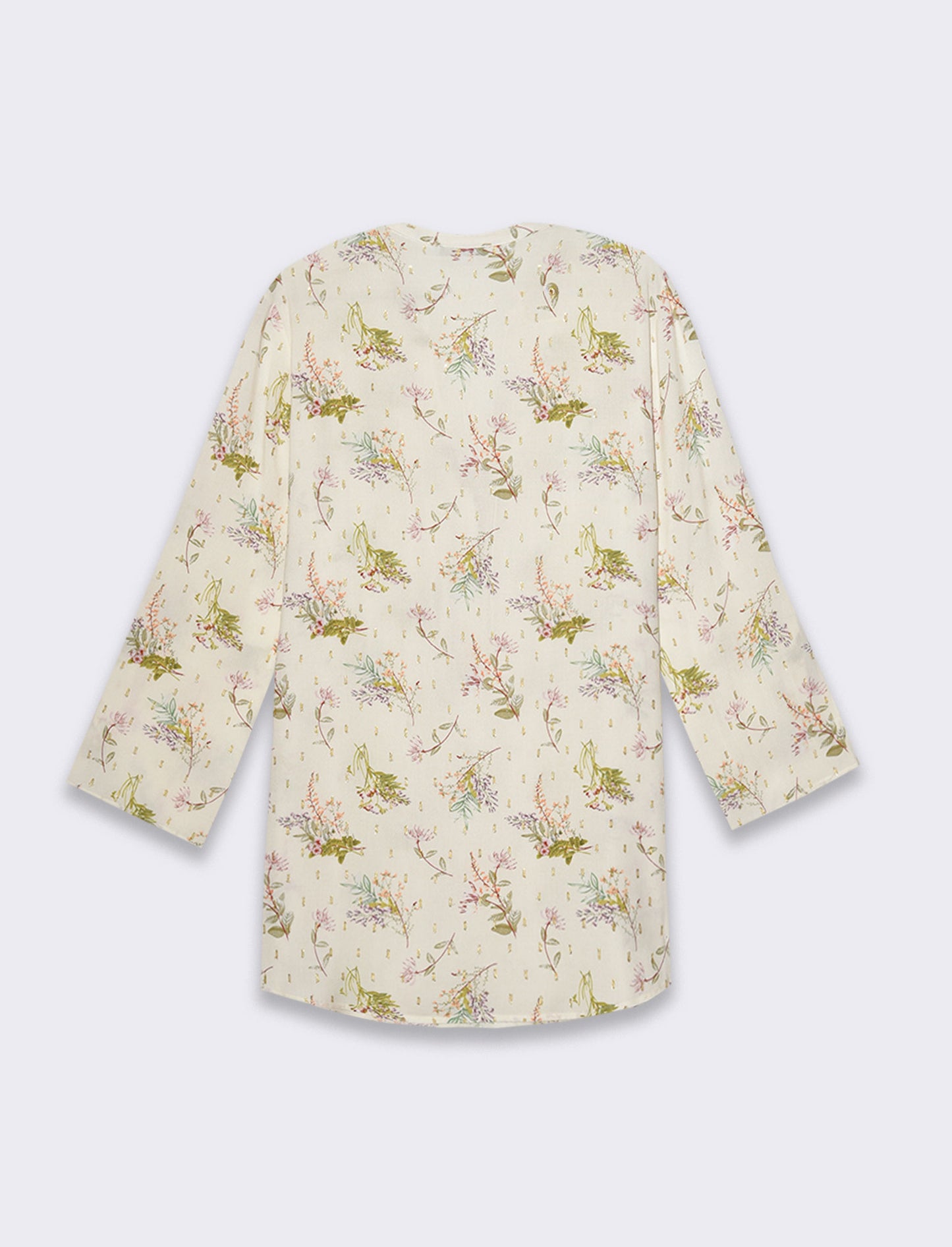 Woman's printed long sleeve cardigan - 