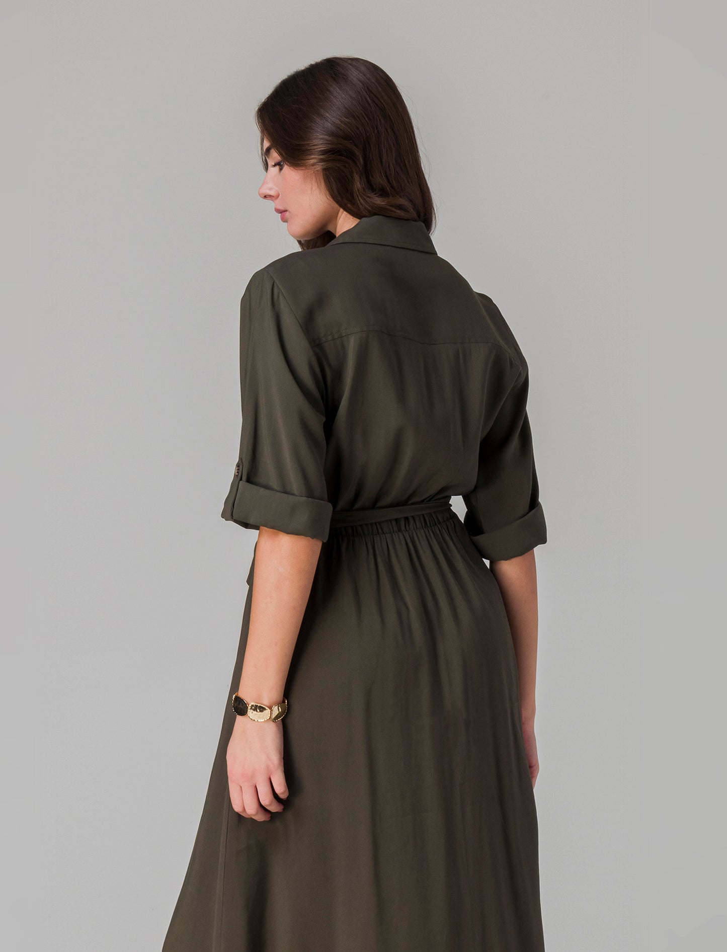Vestito chemisier con cintura da donna - Ve.milit.