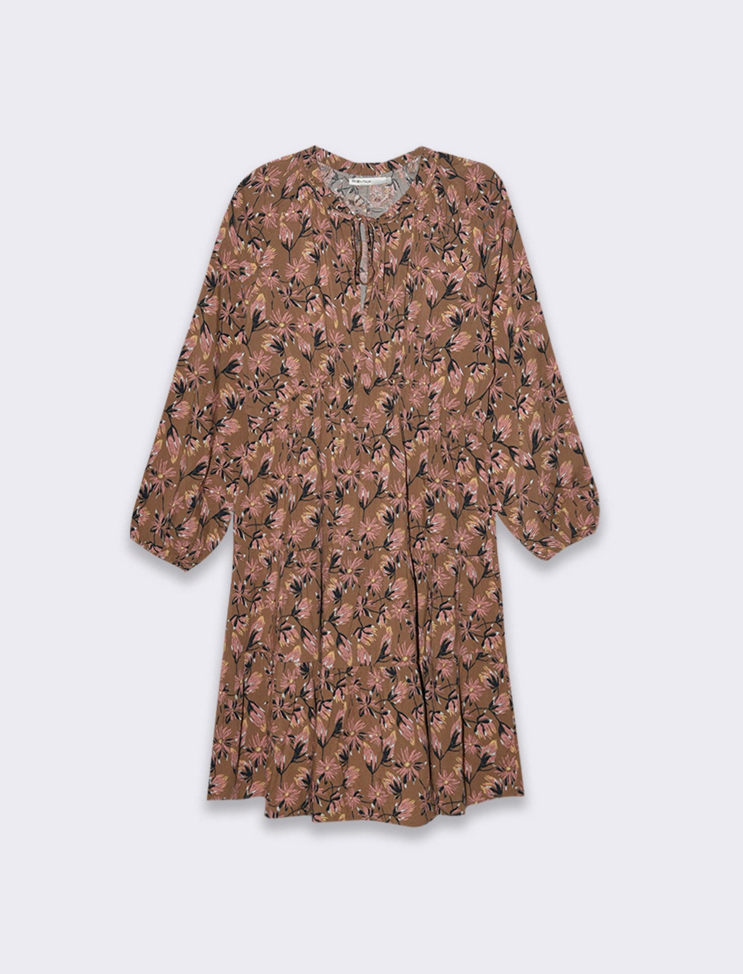 Vestito con collo alla coreana da donna - var 1