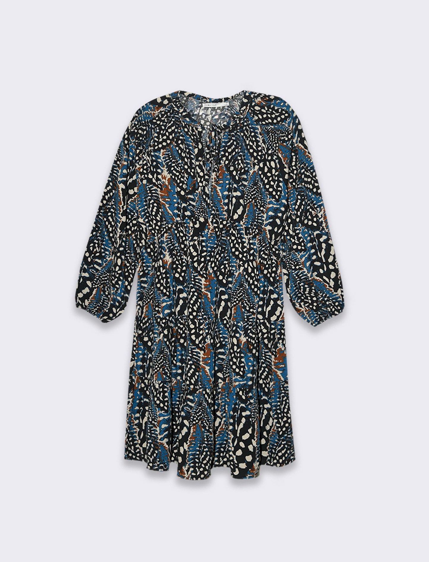 Vestito con collo alla coreana da donna - var 2