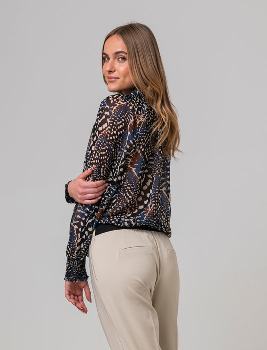 Casacca con collo alla coreana da donna - var 2