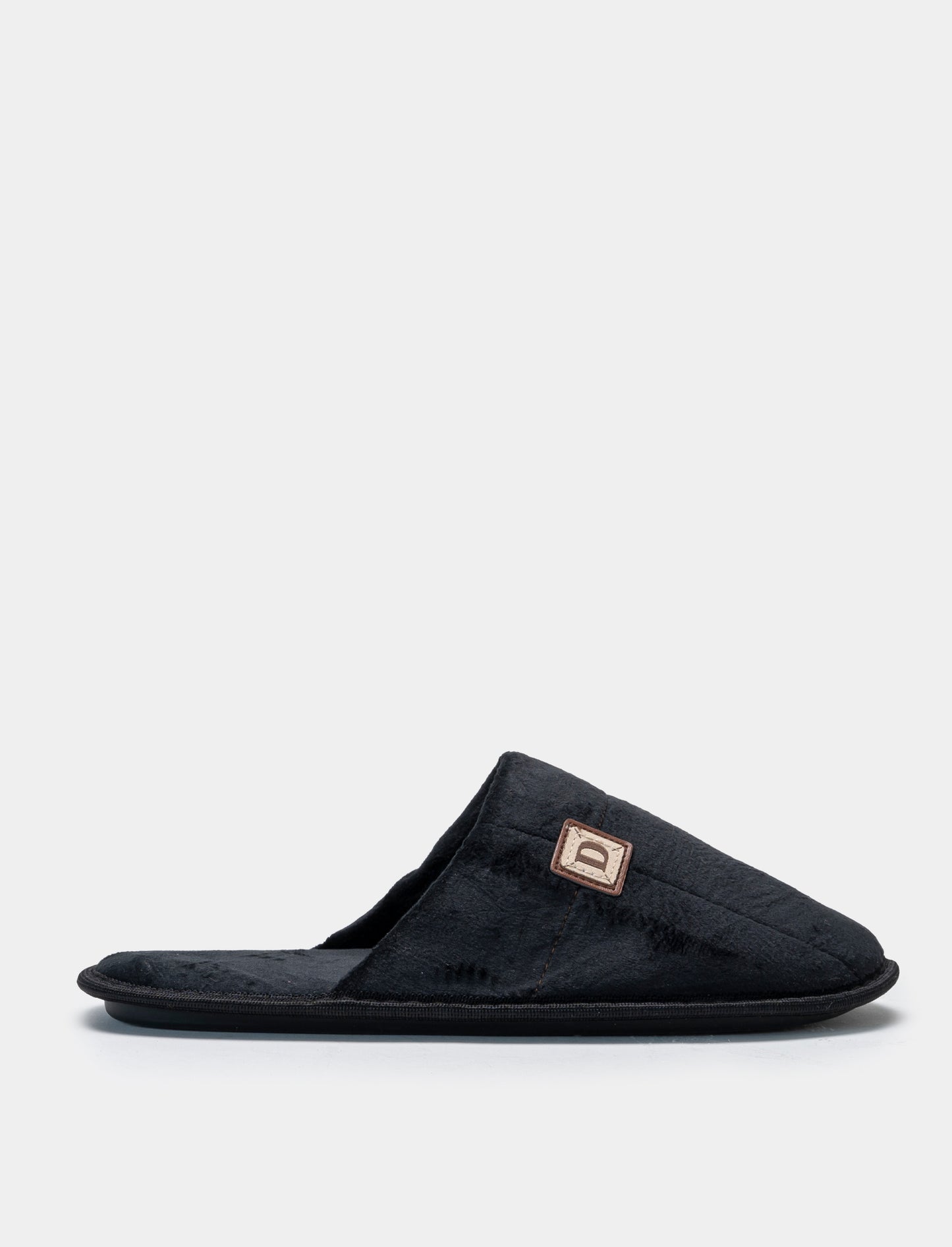 Pantofola in tessuto, in due varianti colore. - Blu
