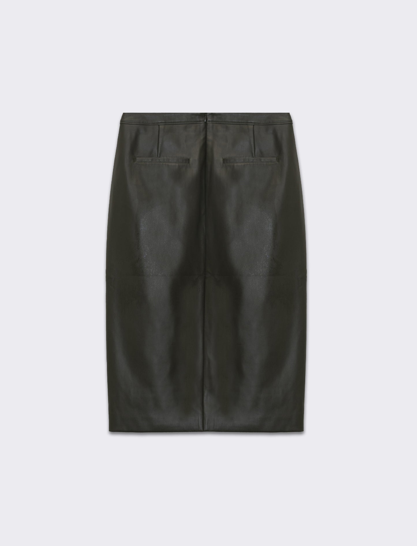 Longuette similpelle da donna - Verde militare