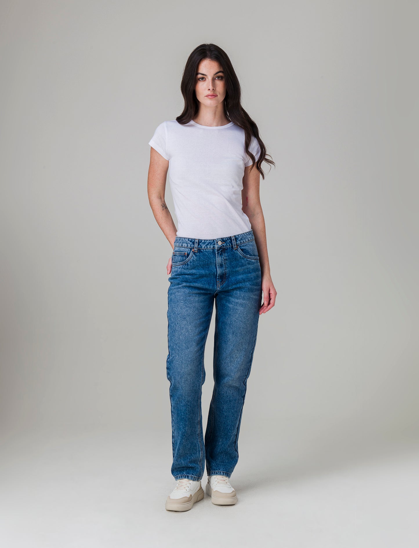 Woman's boyfriend jeans for a relaxed fit - Blue