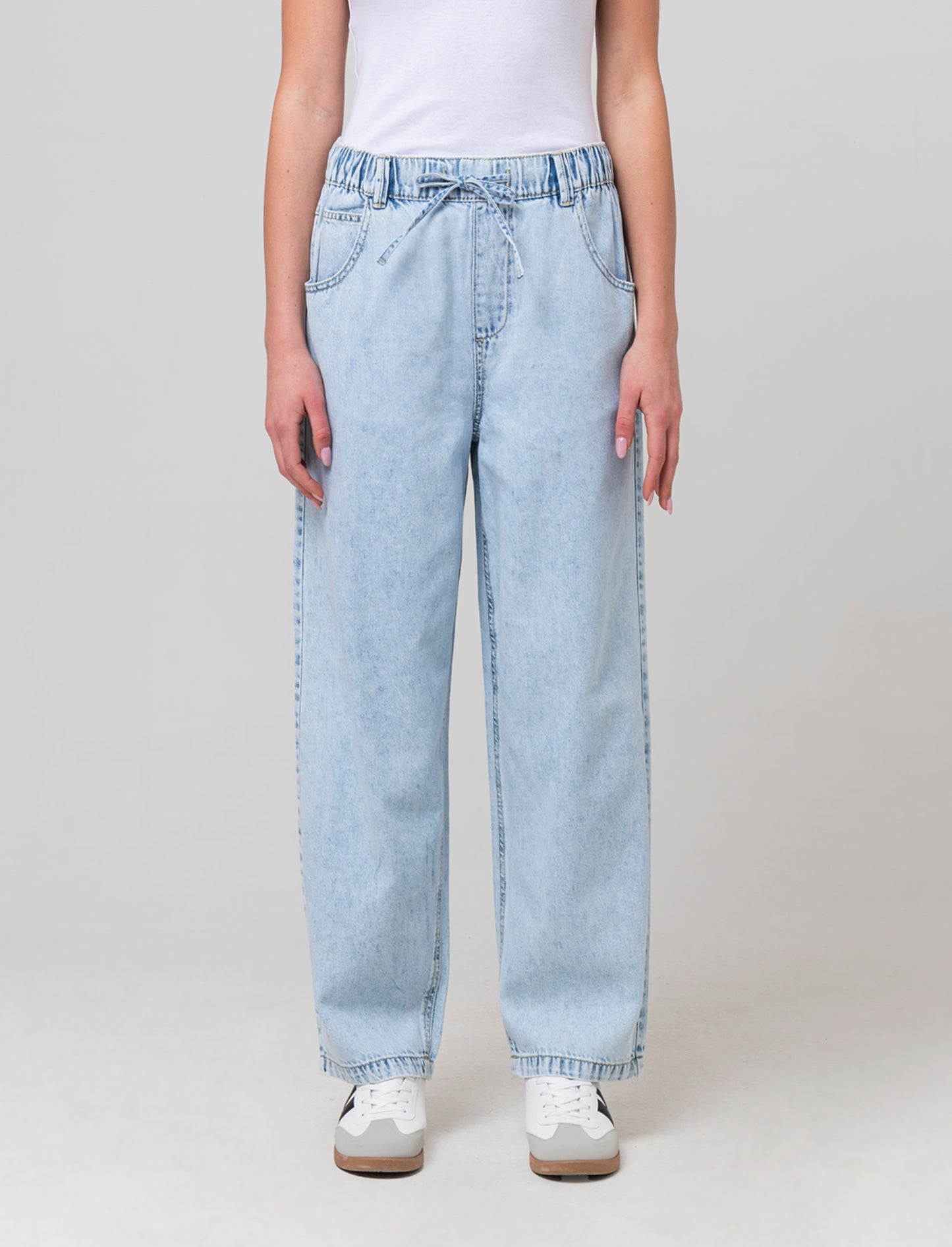 Jogger denim da donna - Denim chiaro