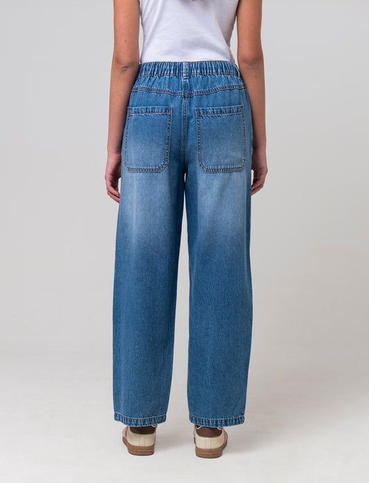 Jogger denim da donna - Denim