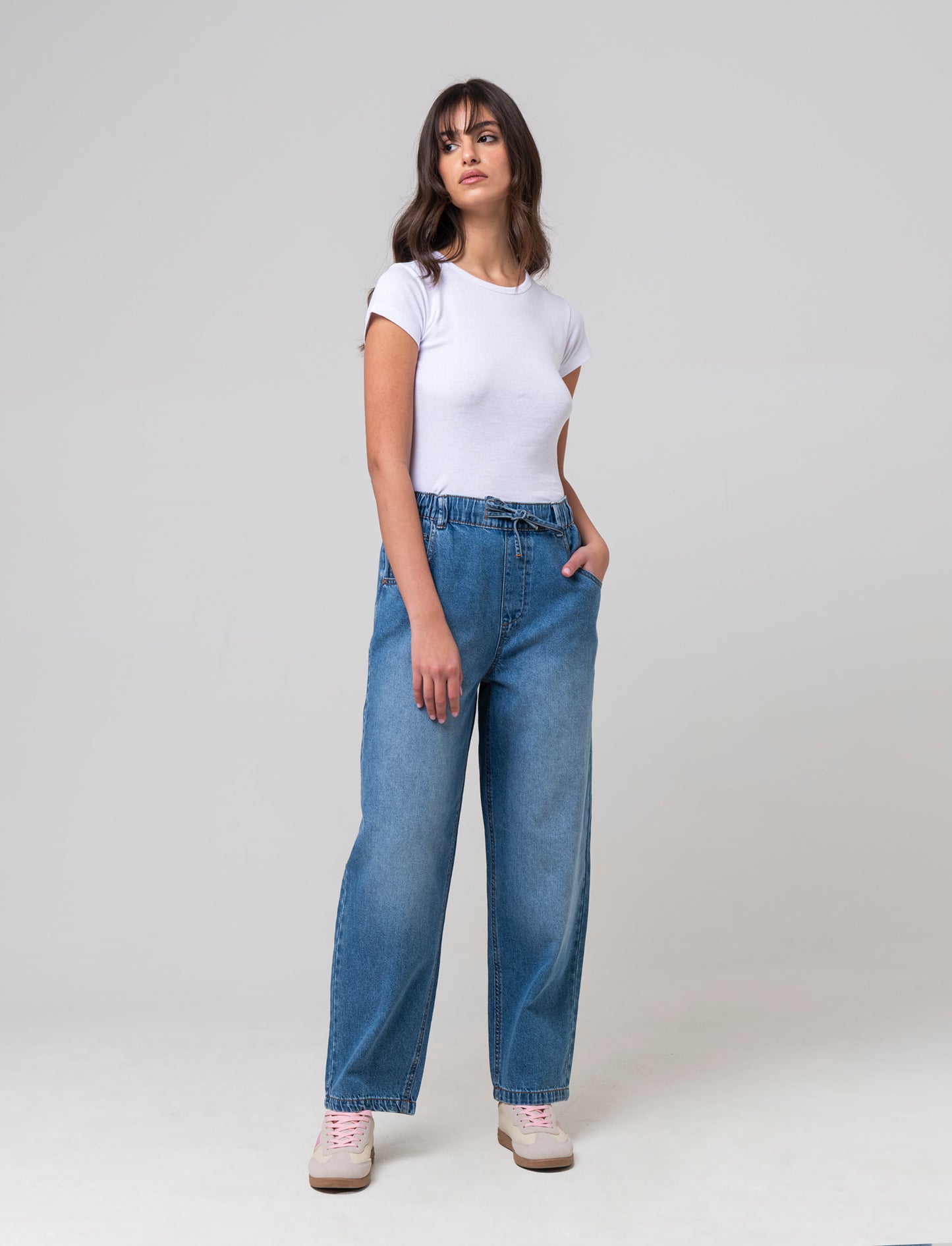 Jogger denim da donna - Denim