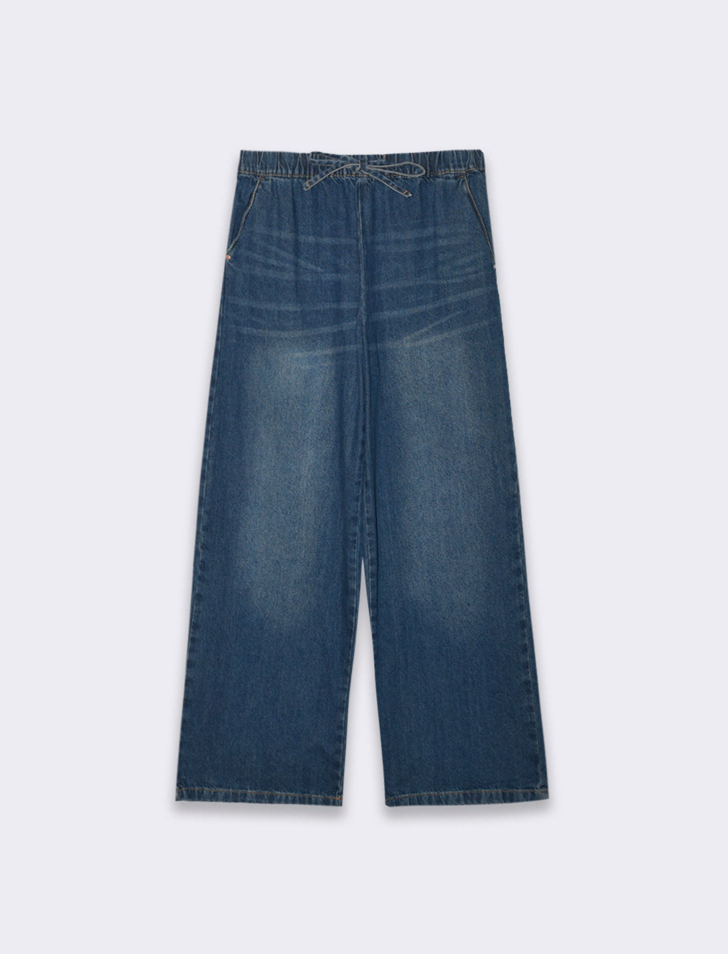 Jeans con coulisse da donna - DENIM SCURO