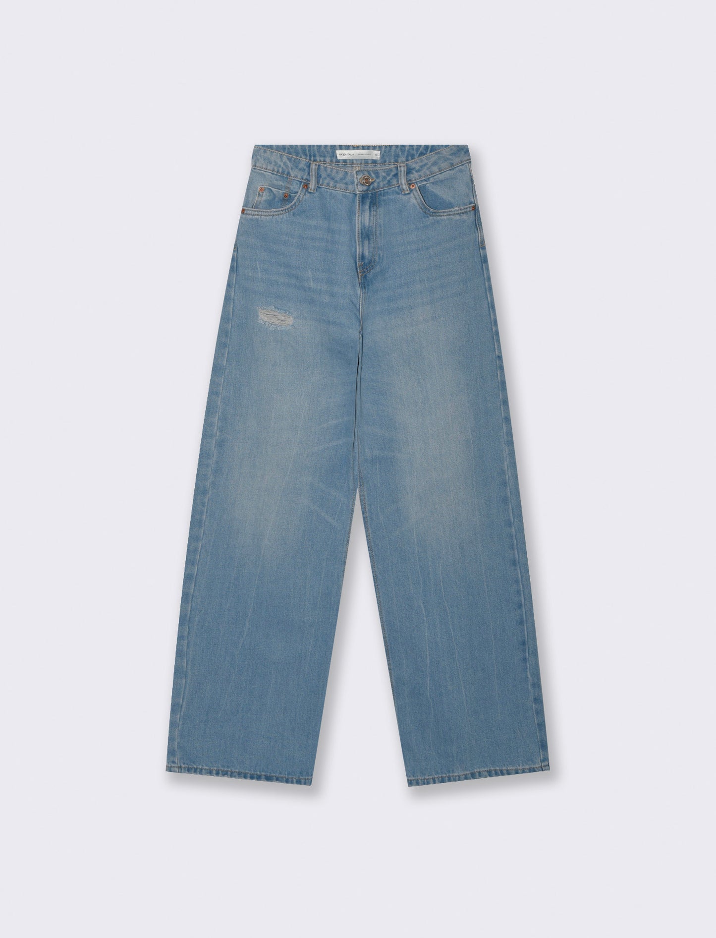Jeans a gamba larga da donna - Denim