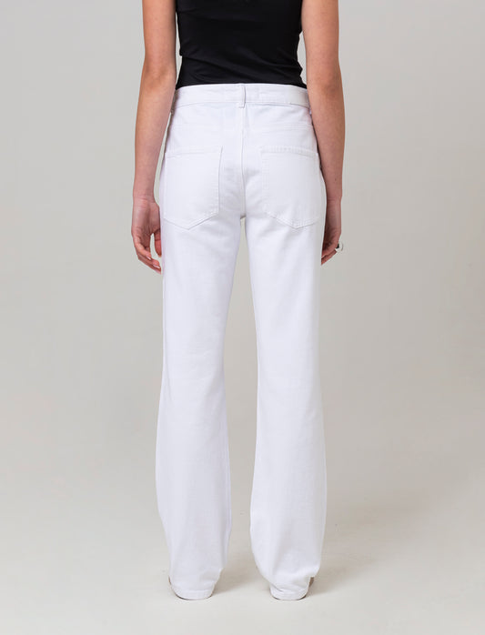 Jeans gamba diritta da donna - Bianco